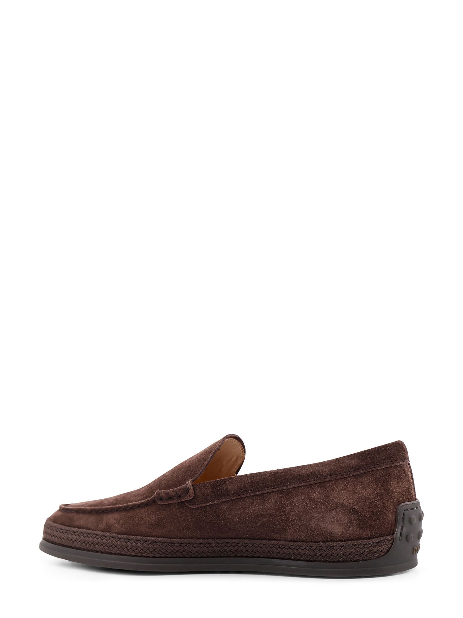 Tods Flat Shoes Brown Suede
