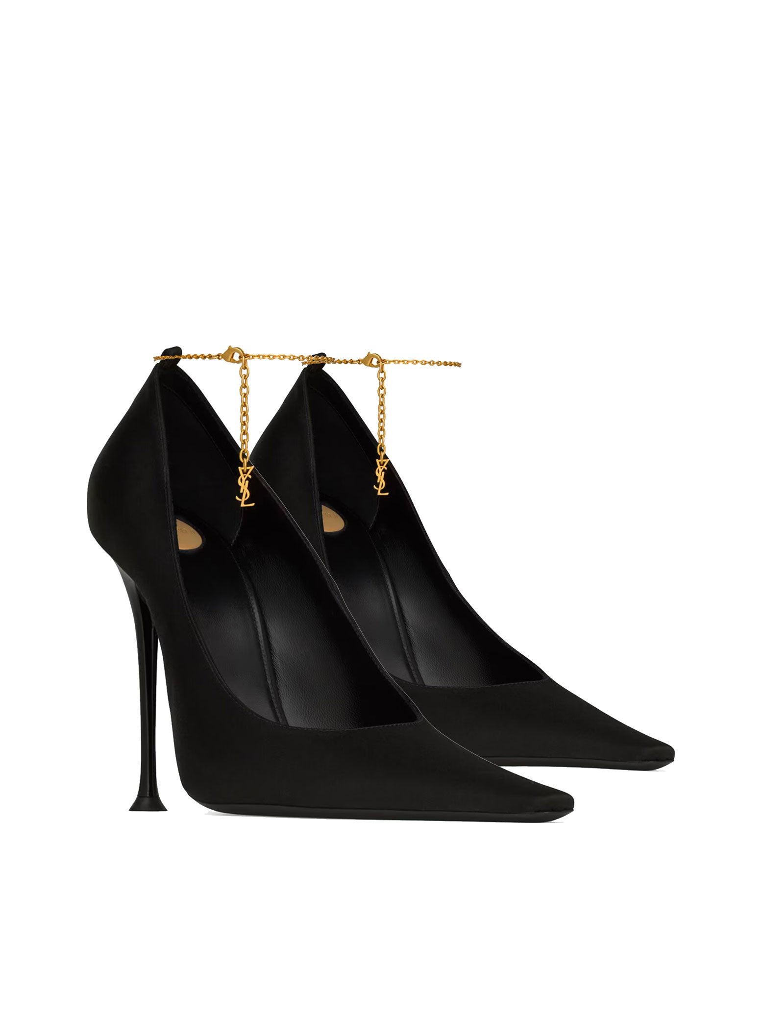 Saint Laurent With Heel Black Viscose