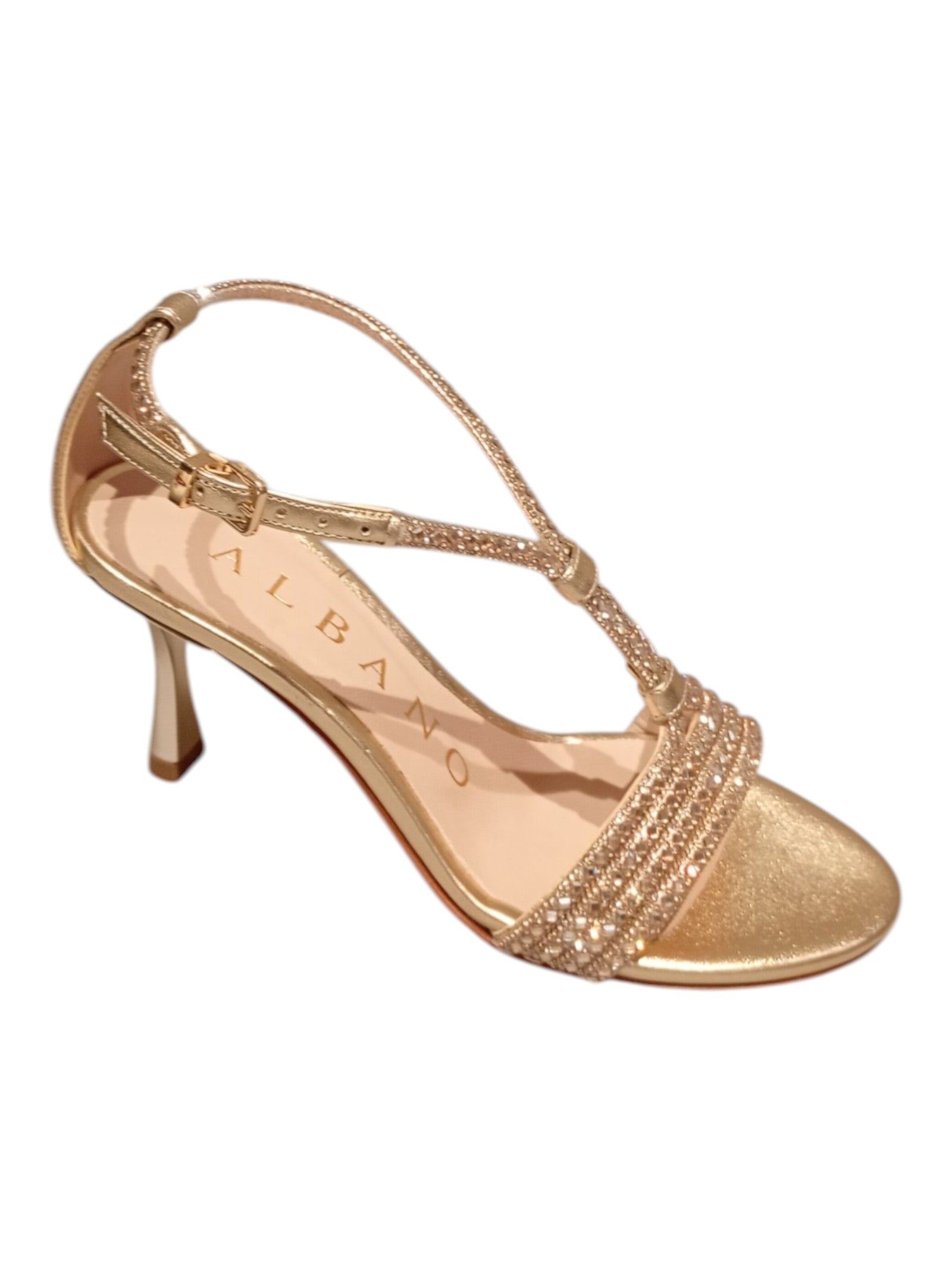 Strass Cristal Metallic Calf Leather | Shoe