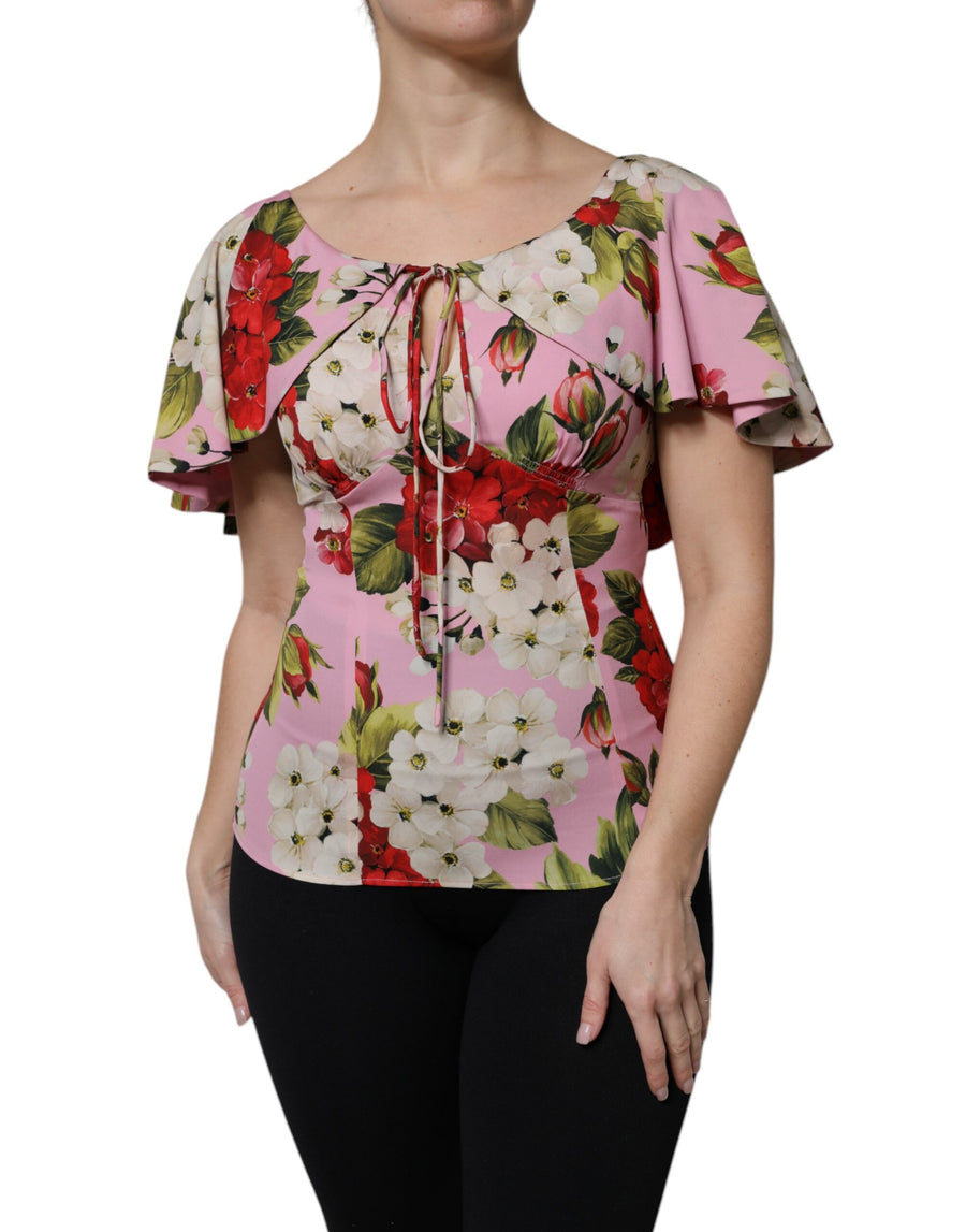 Dolce & Gabbana 89% Silk 11% Elastane blouse in pink