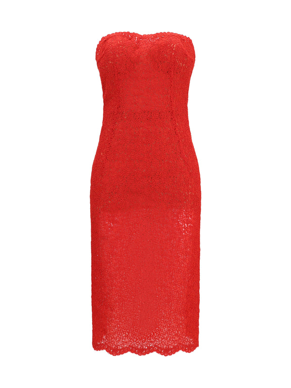 Ermanno Scervino 40% Cotton dress in red