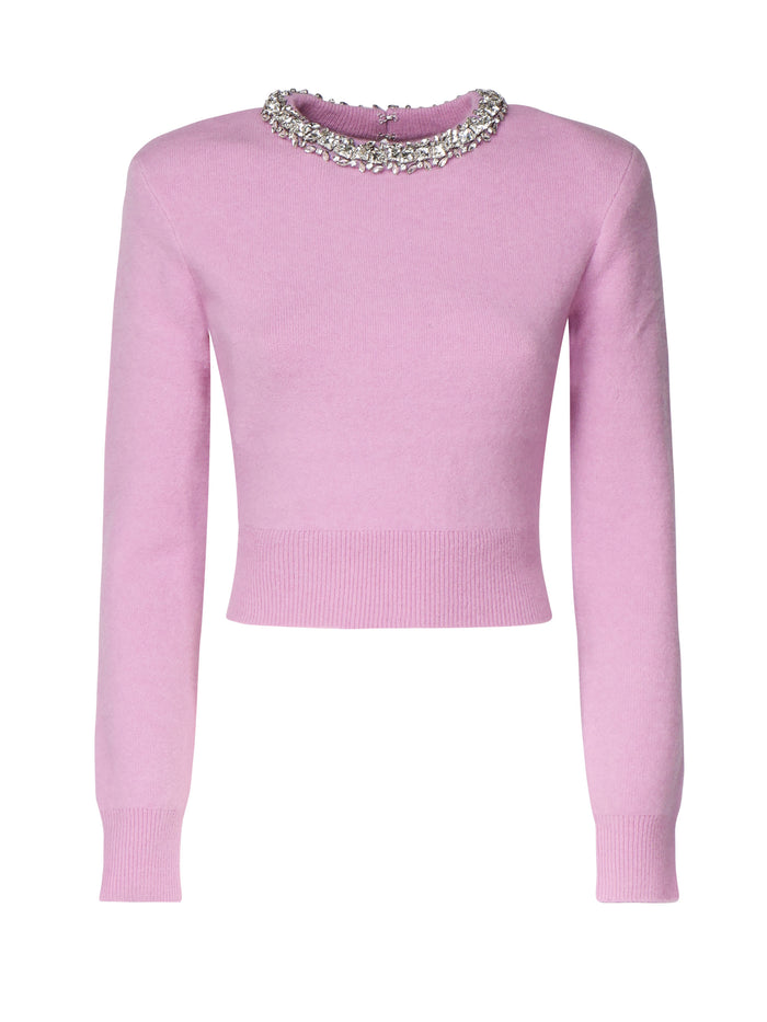 Self-Portrait Sweaters Pink Viscose