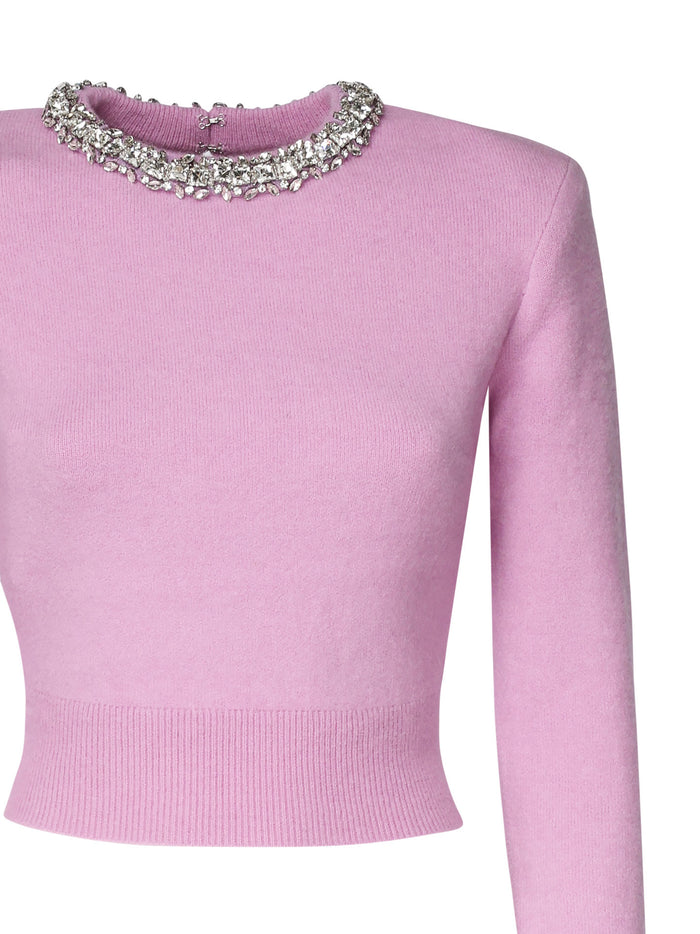 Self-Portrait Sweaters Pink Viscose