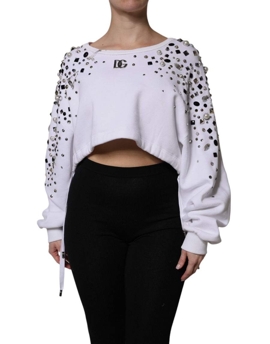 Dolce & Gabbana 100% Cotton sweater in white