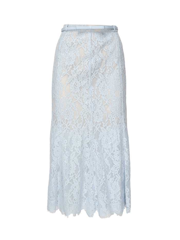 Self-Portrait Skirts Blue Polyester