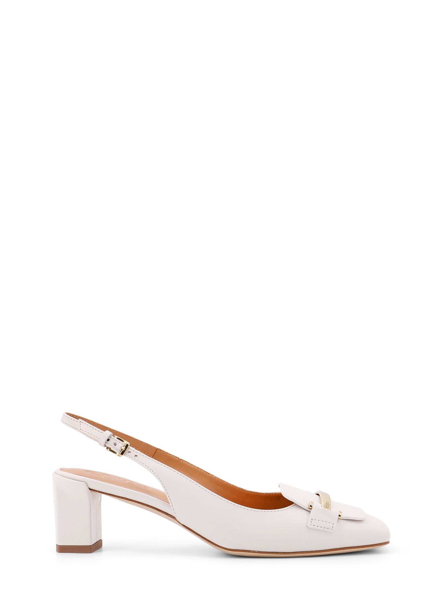 Tods With Heel Beige Pelle