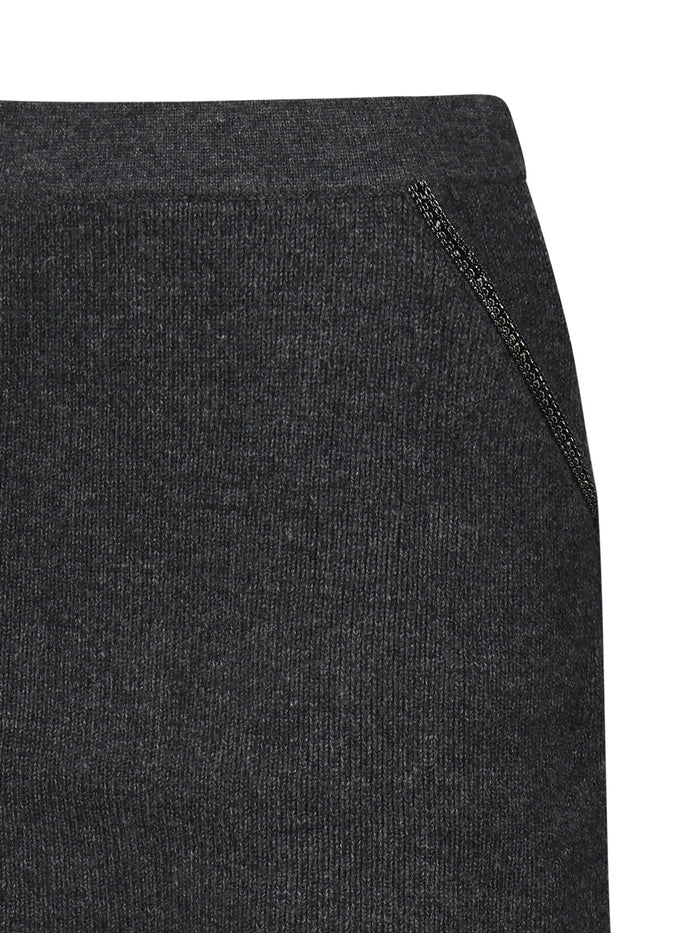 Self-Portrait Skirts Grey Wool