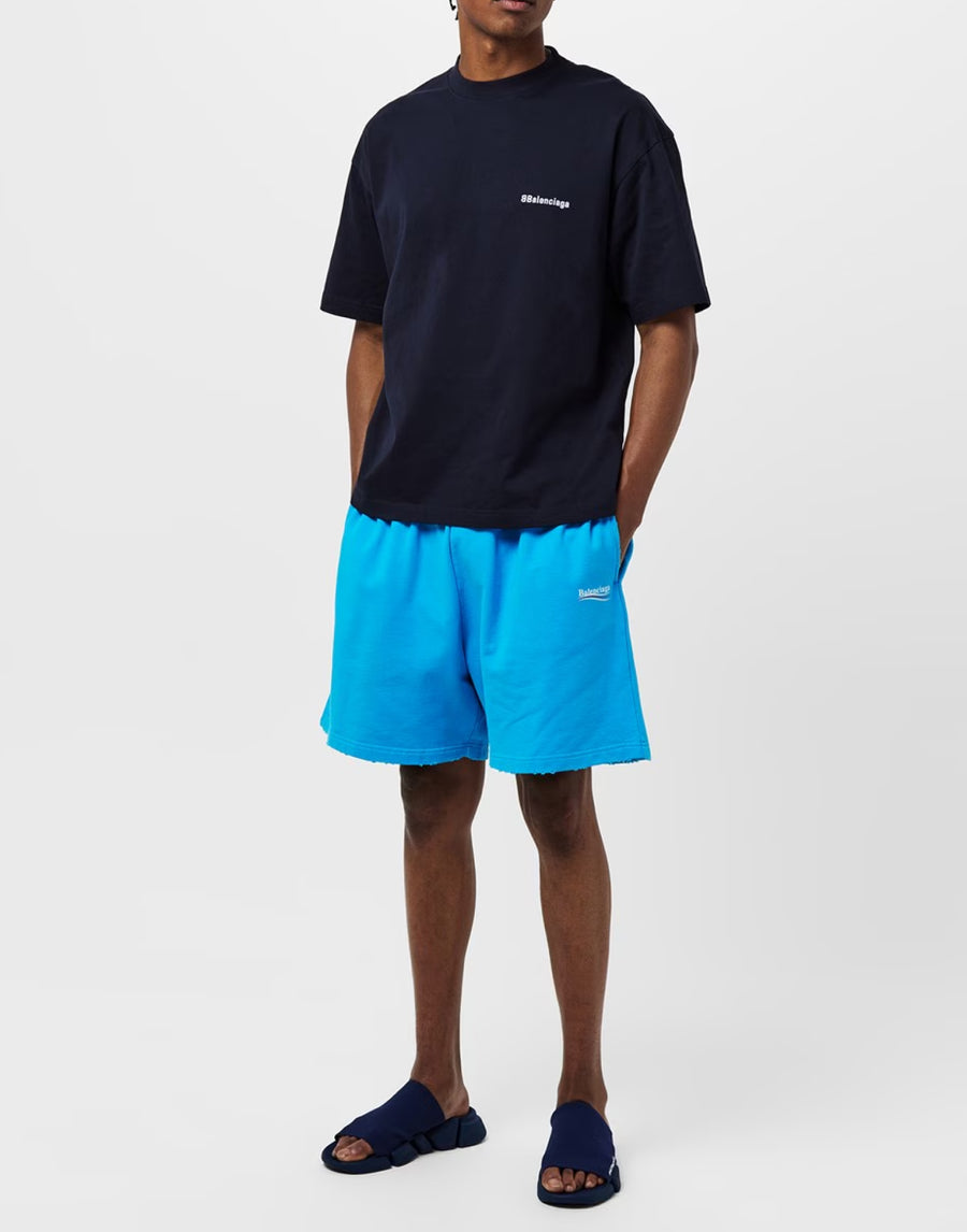 Balenciaga 100% Cotton shorts in blue