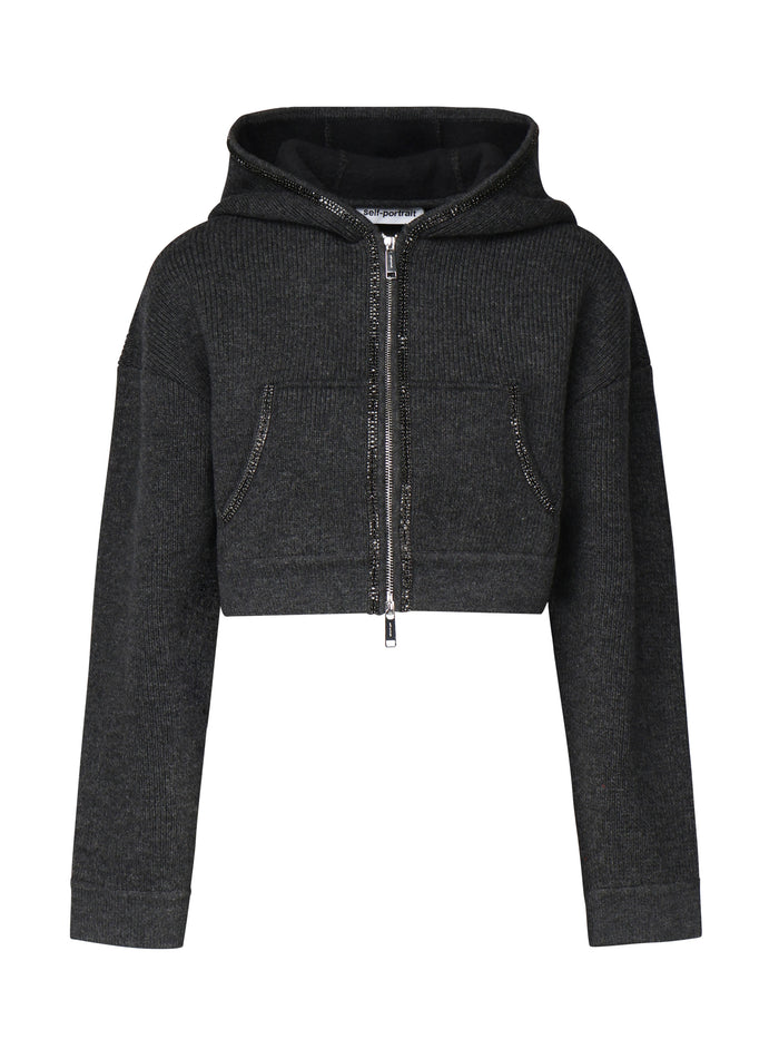 Self-Portrait Sweaters Grey Lana