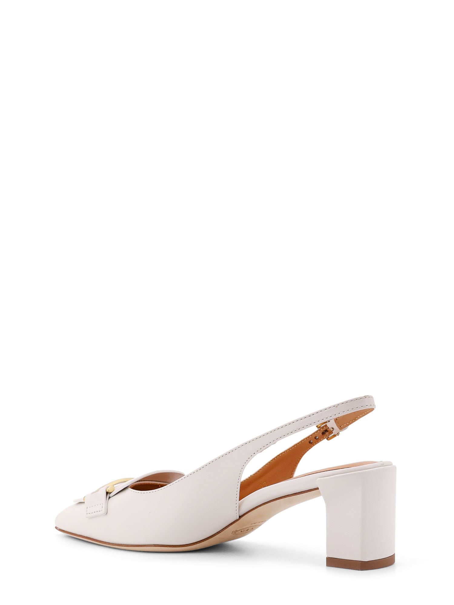 Tods With Heel Beige Pelle