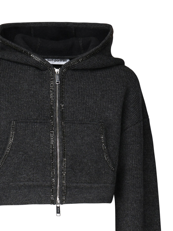 Self-Portrait Sweaters Grey Lana