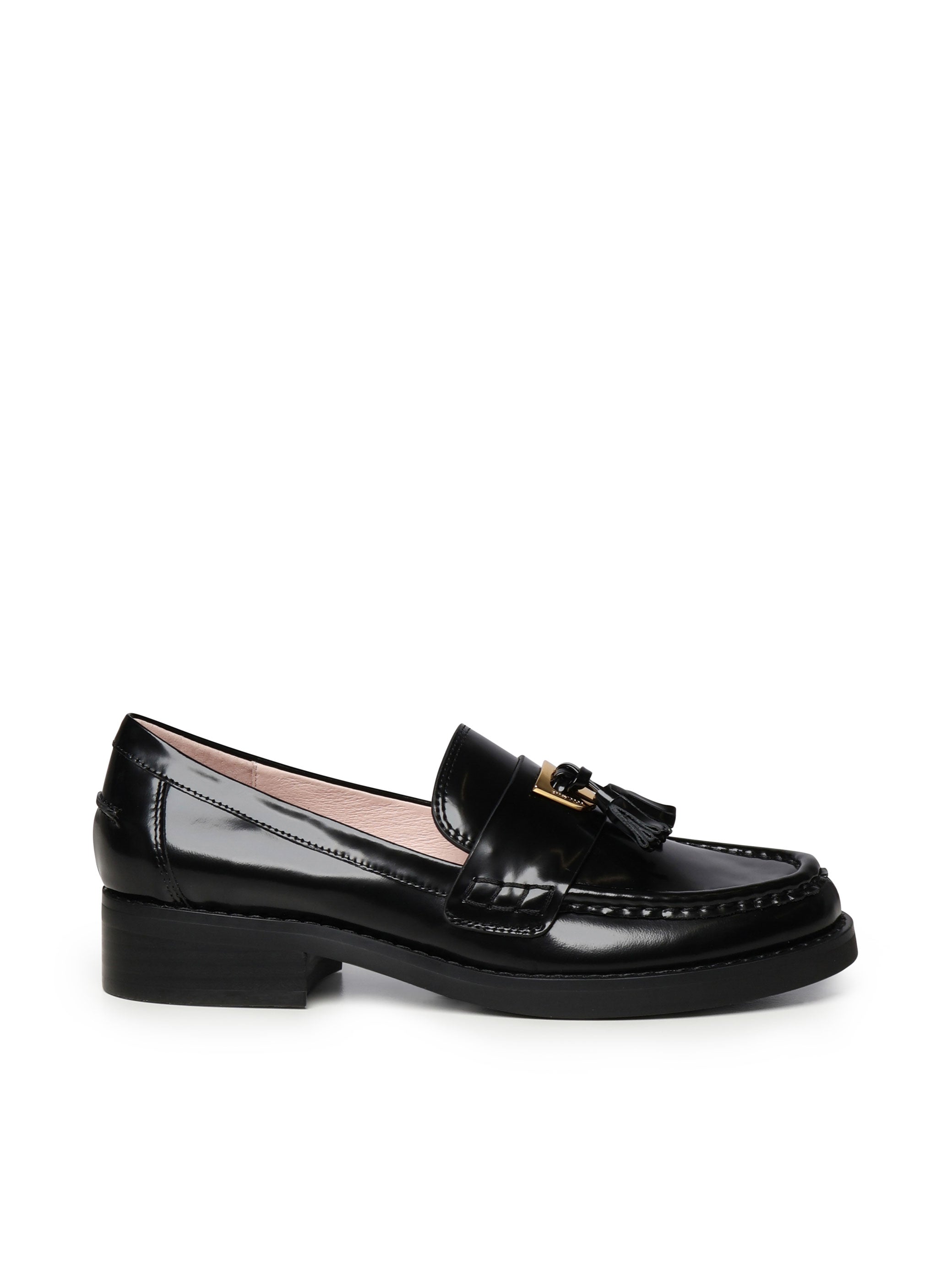 Coccinelle Flat Shoes Black Cowskin