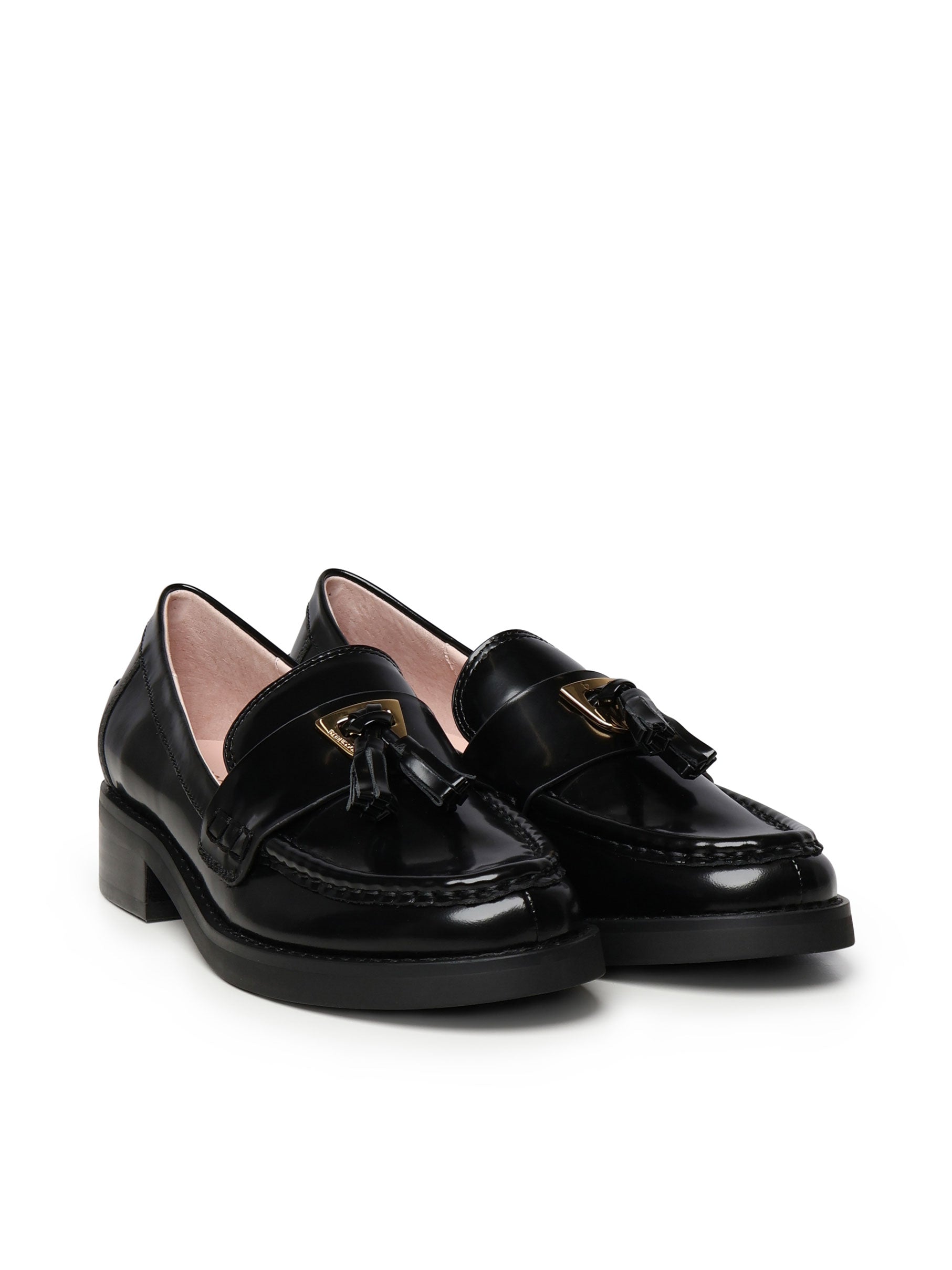 Coccinelle Flat Shoes Black Cowskin