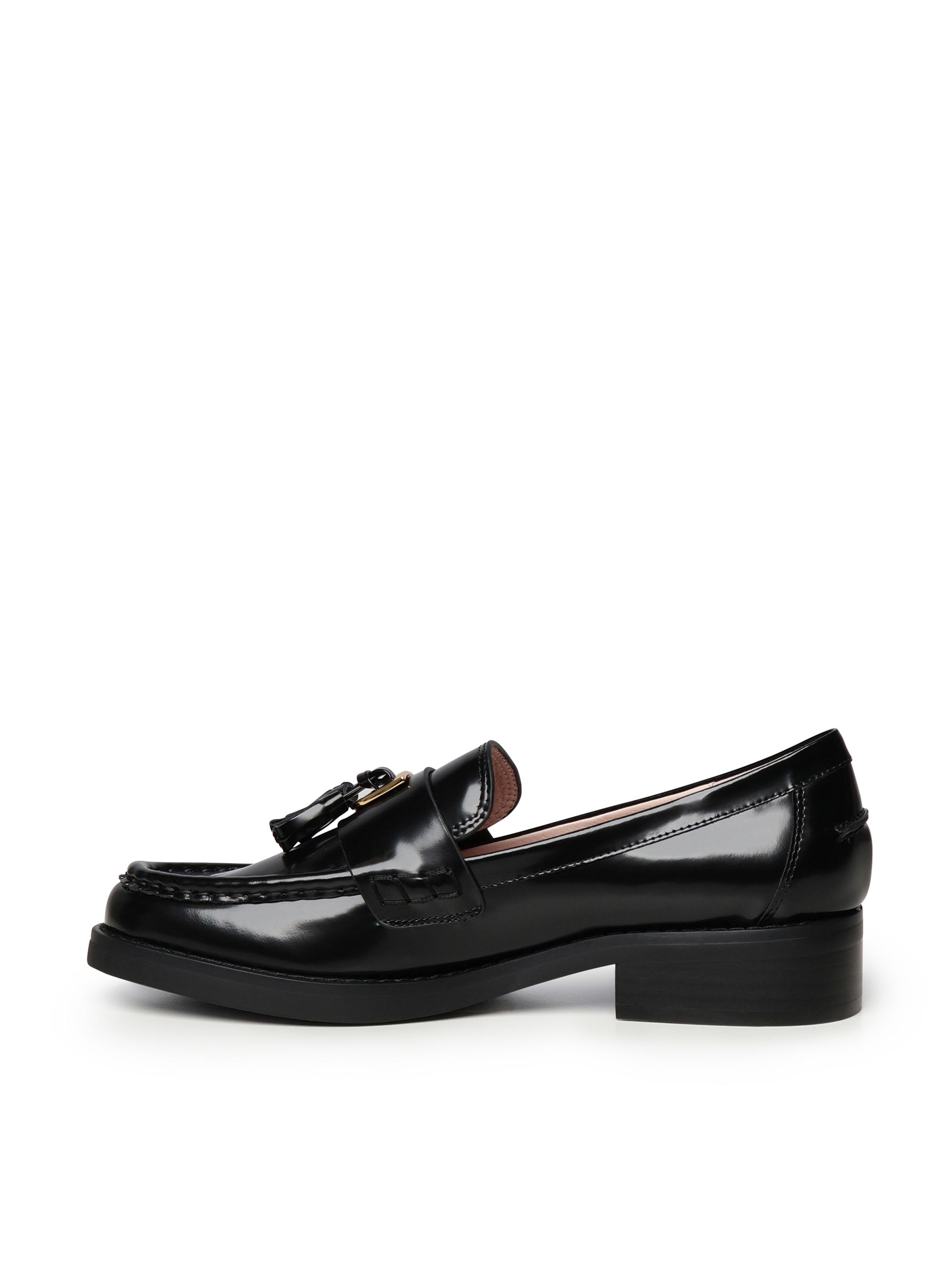Coccinelle Flat Shoes Black Cowskin