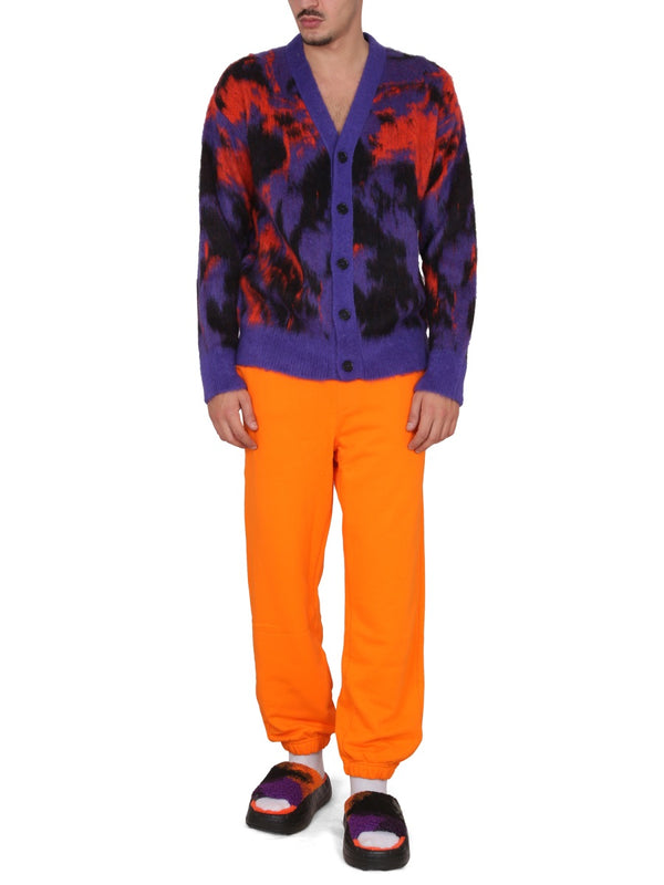 V-Neck Cardigan Multi-colour Acrylic Jumpers