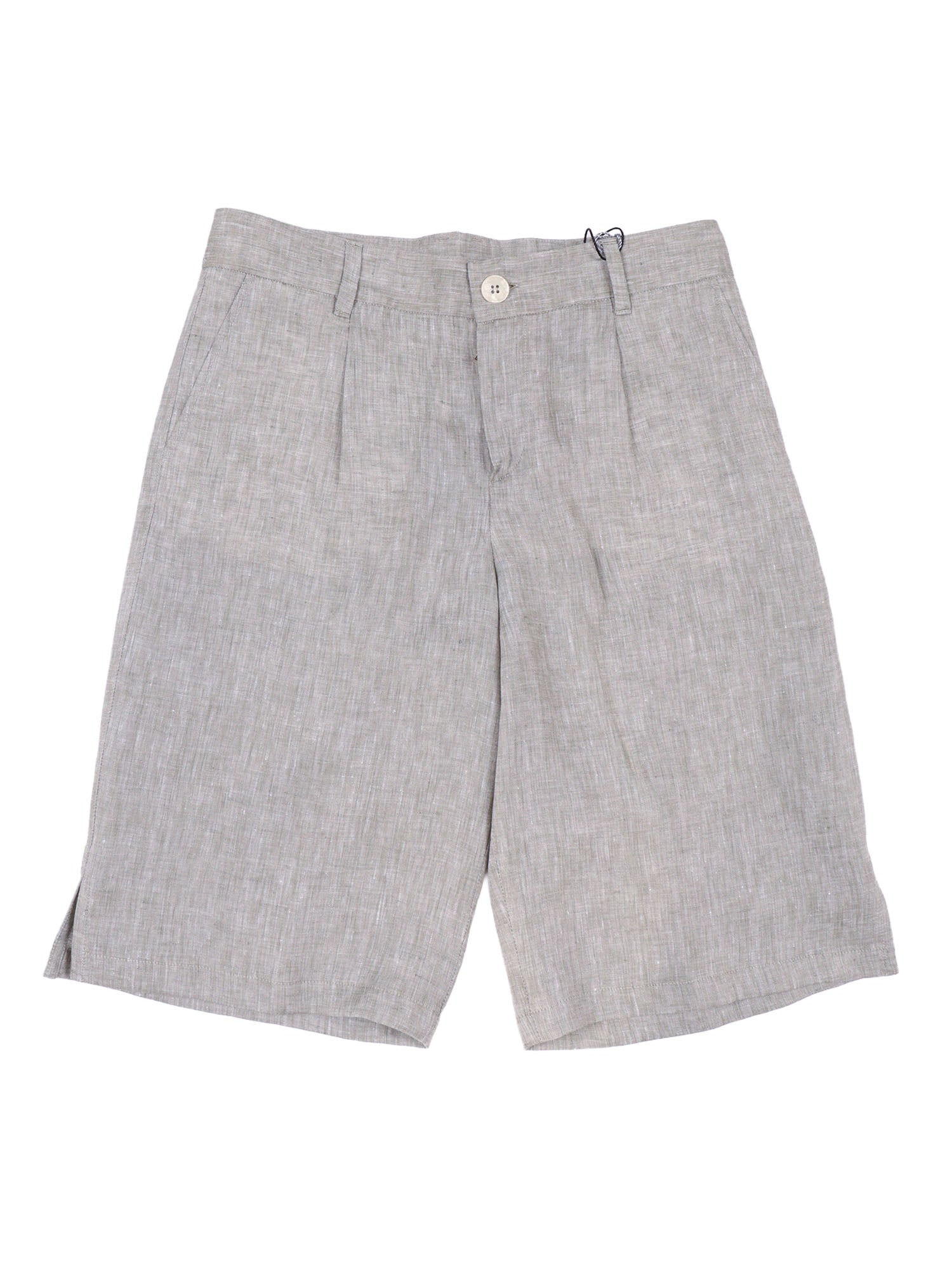 Bermudas Grey Linen Bermuda Short