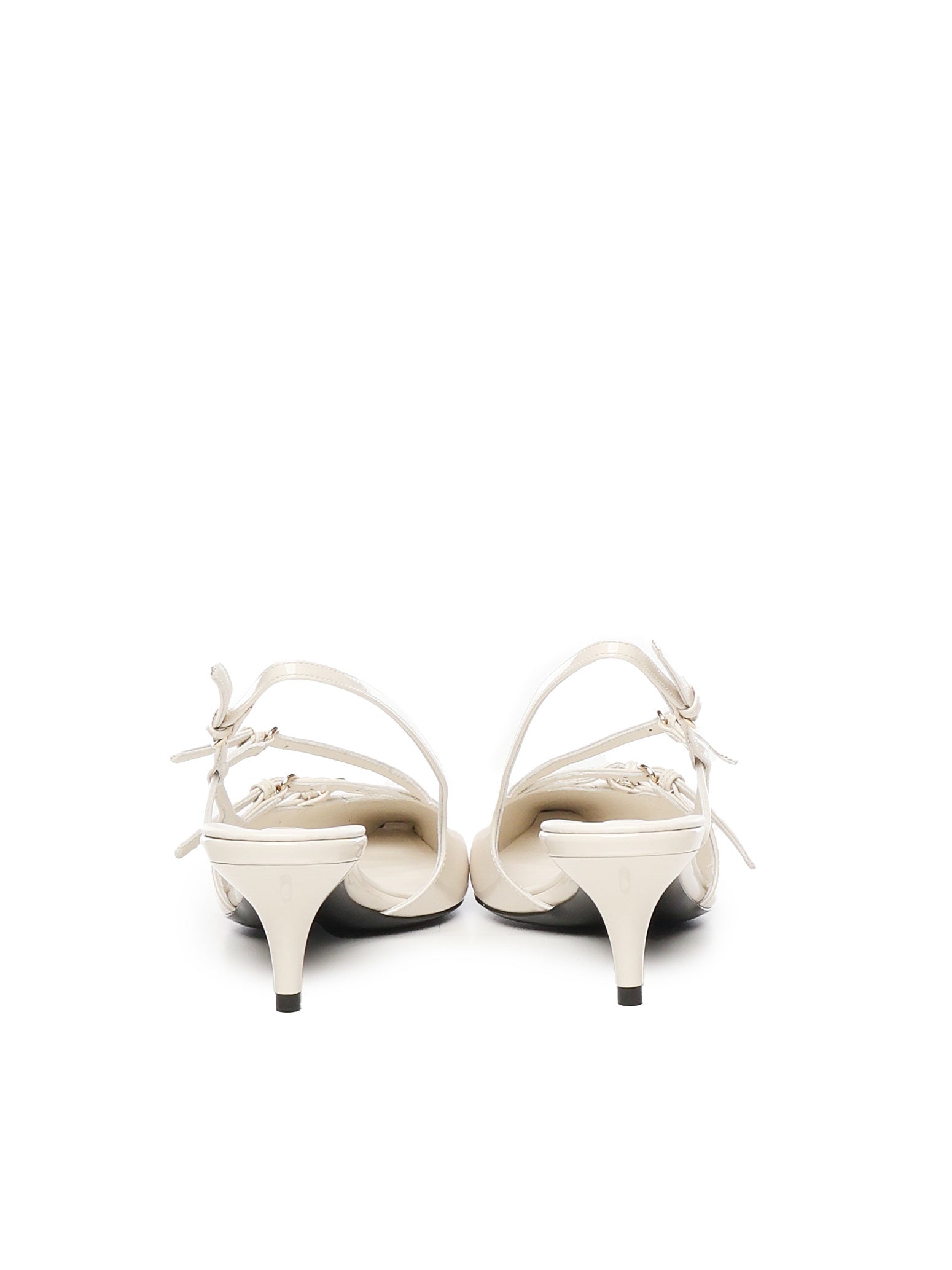 Miu With Heel White Calfskin