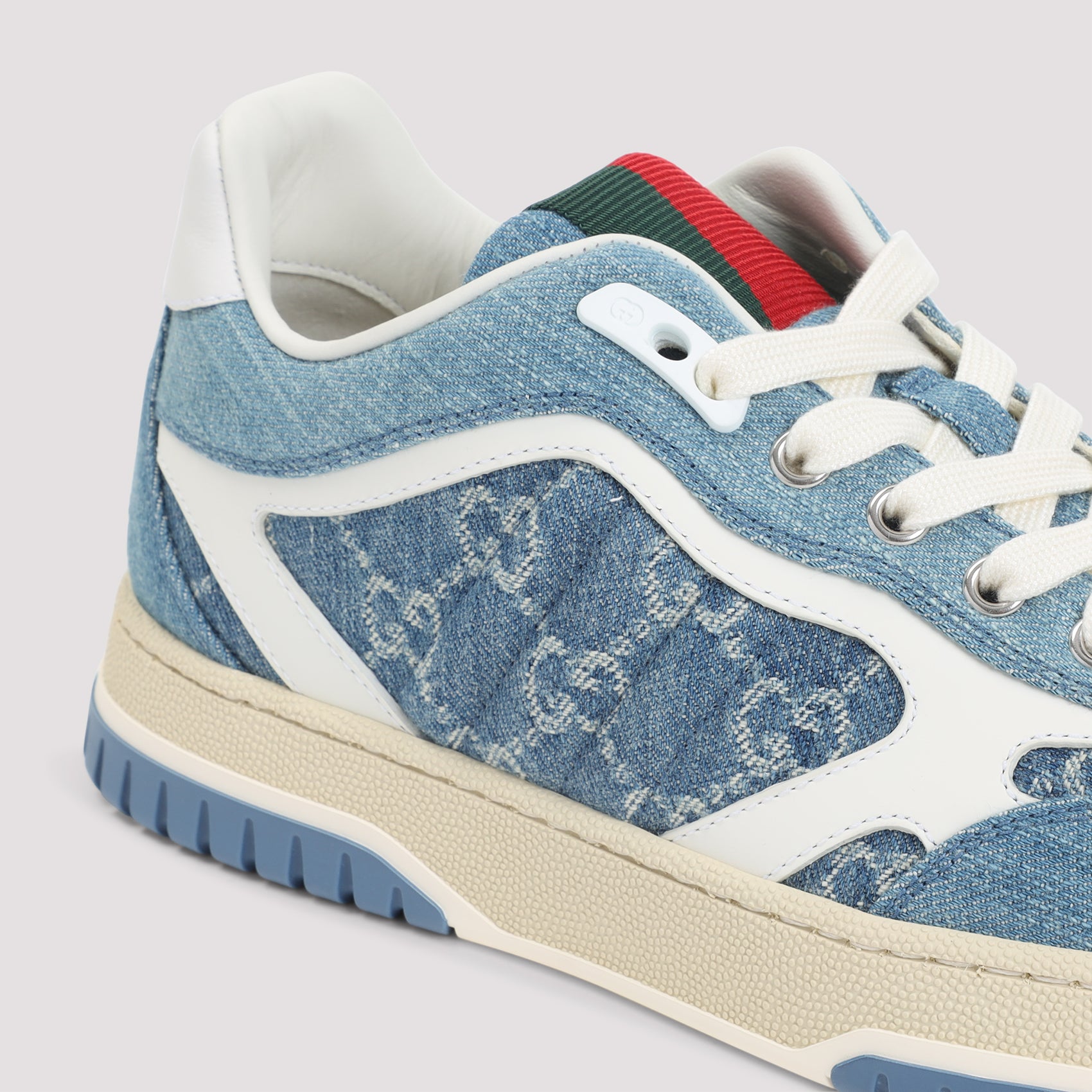 Re-web Sneakers Blue Cotton Rubber Shoe
