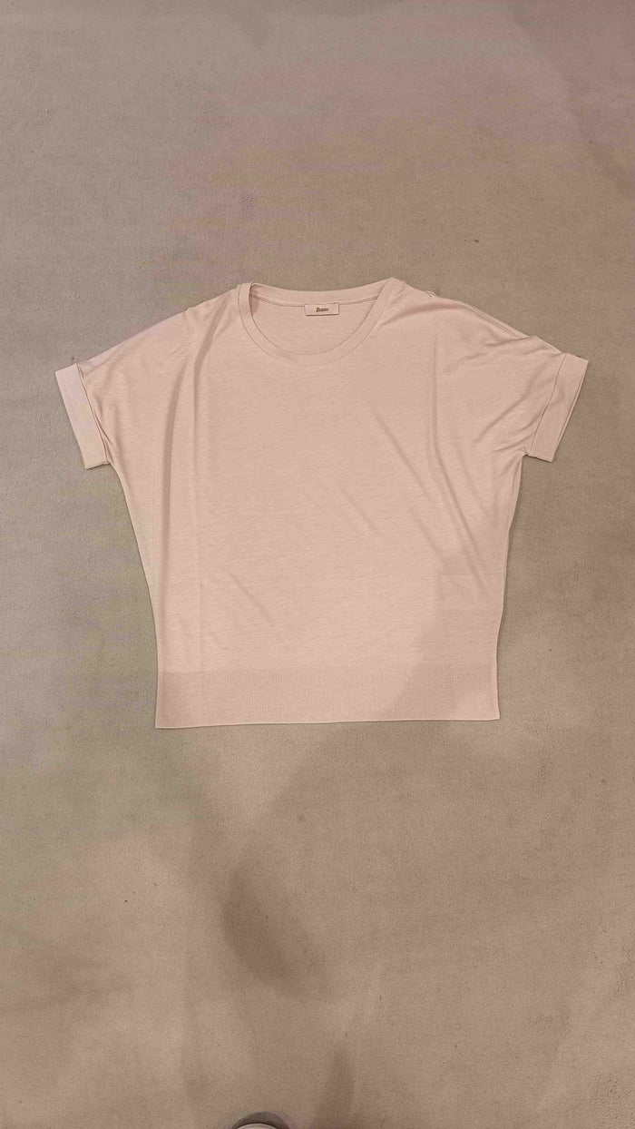T-shirt Maniche Risvoltate Pink & Purple Cotton | Tshirt