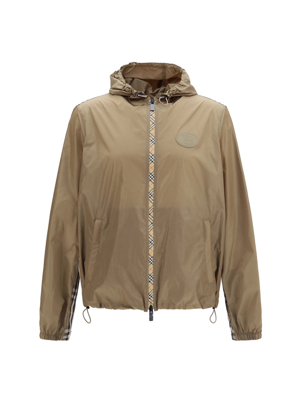 Burberry 100% Nylon jacket in brown