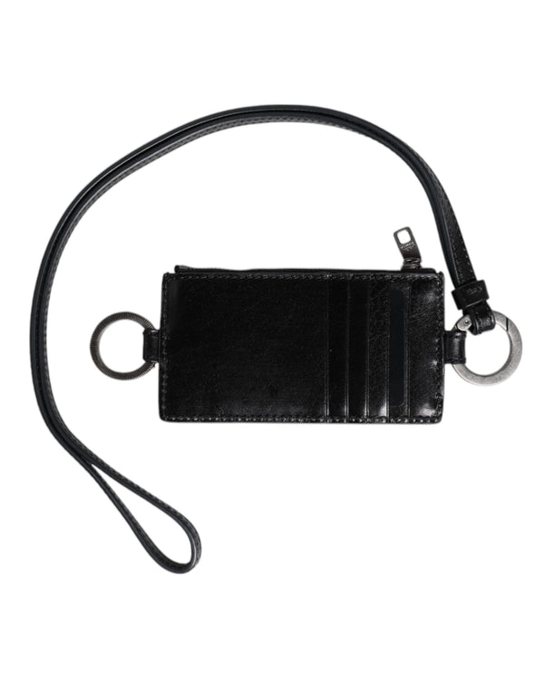 Dolce & Gabbana 100% Horse Leather card case in black