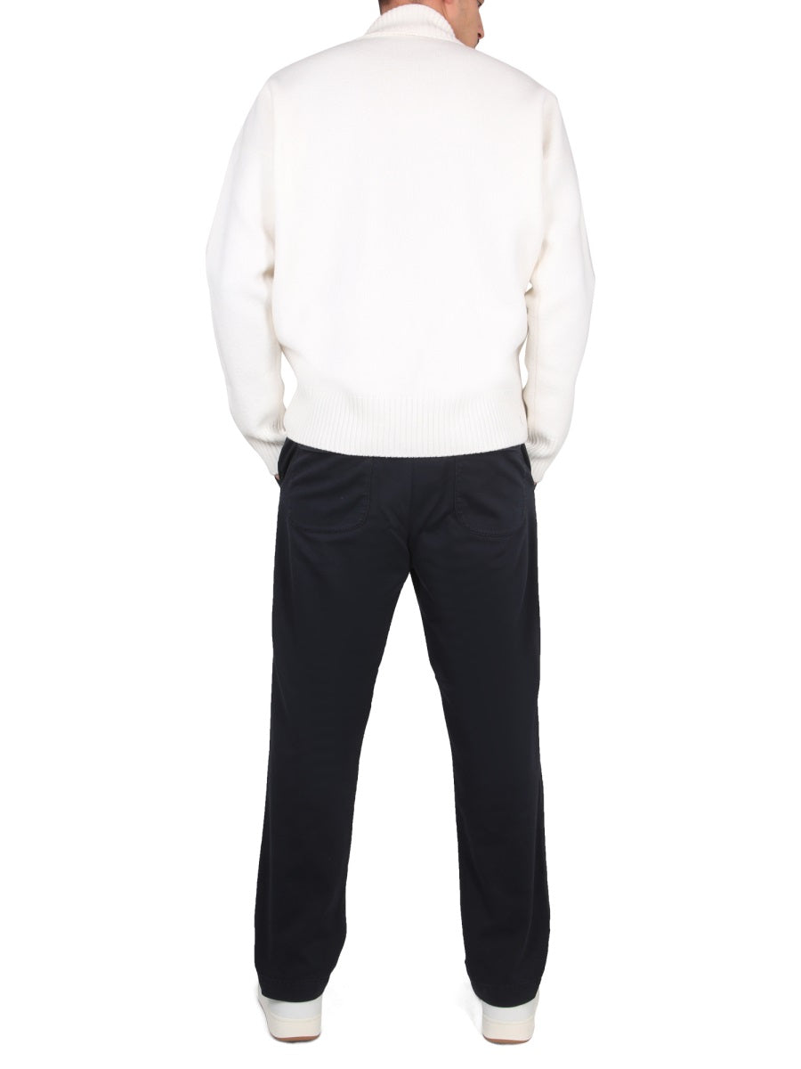 Cotton Pants Blue Trousers