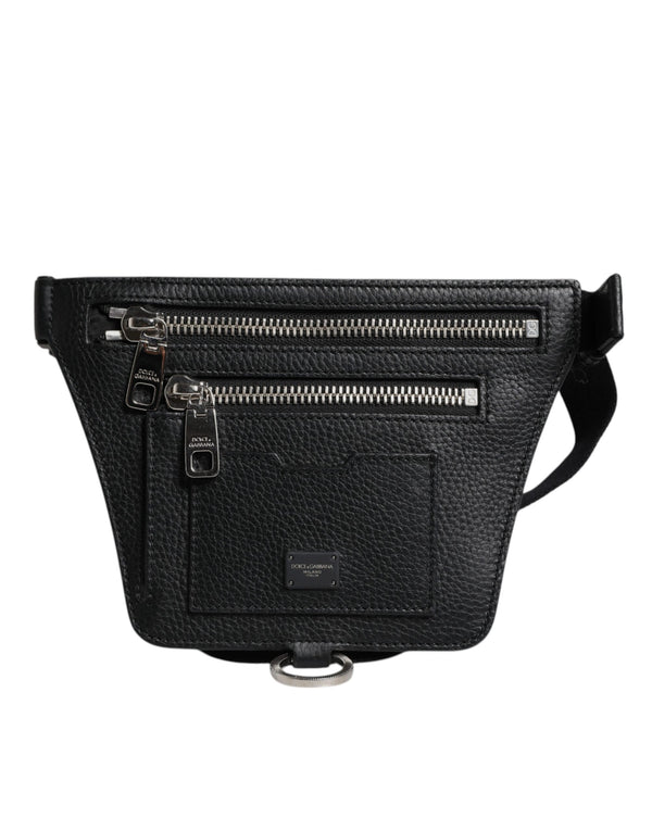 Dolce & Gabbana 100% Calfskin belt bag in black