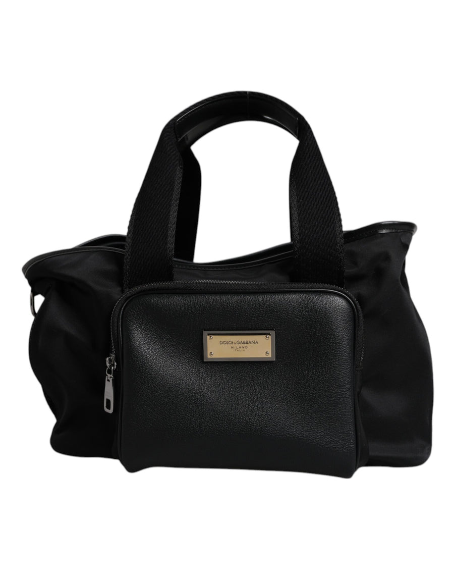 Dolce & Gabbana 72% Nylon top handle bag in black
