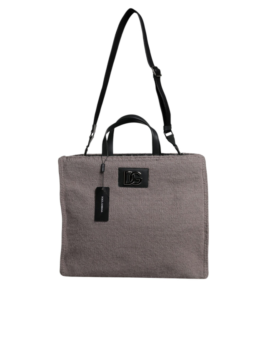 Dolce & Gabbana 62% Alpaca Wool tote bag in gray
