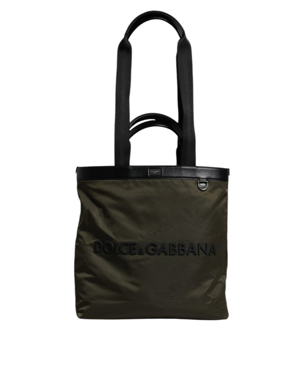Dolce & Gabbana 68% Polyamide tote bag in green