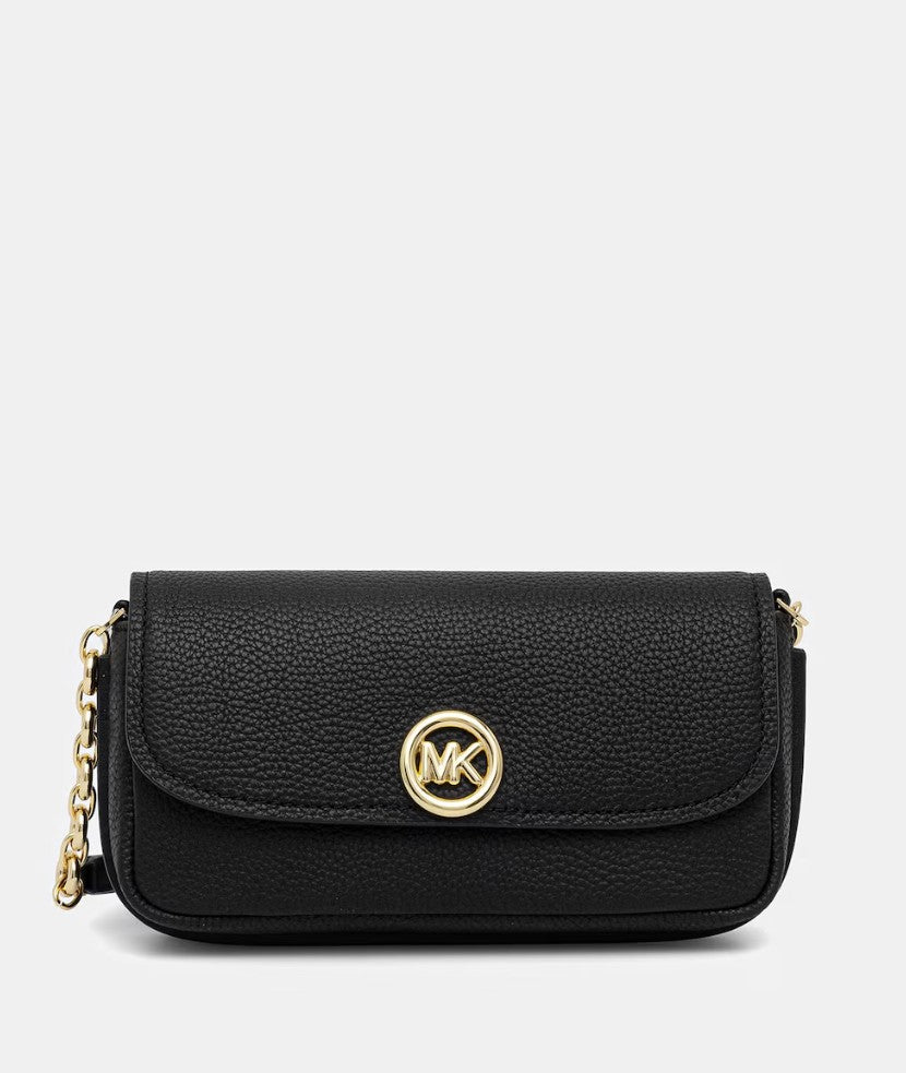 Sm Flap Chain Xbody Black Calf Leather | Bag