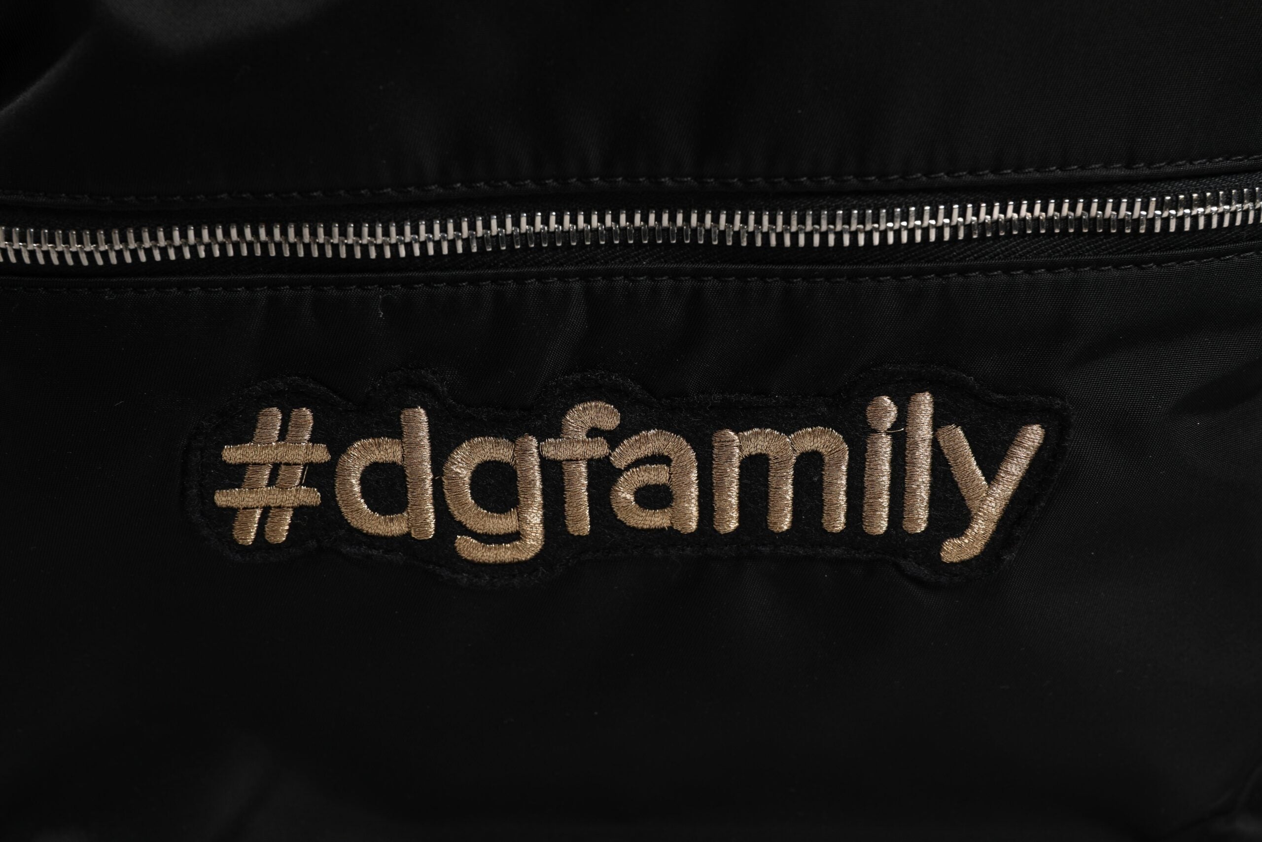 Black Nylon #dgfamily Embellished Backpack Vulcano Bag Pa Vit Ny Pc