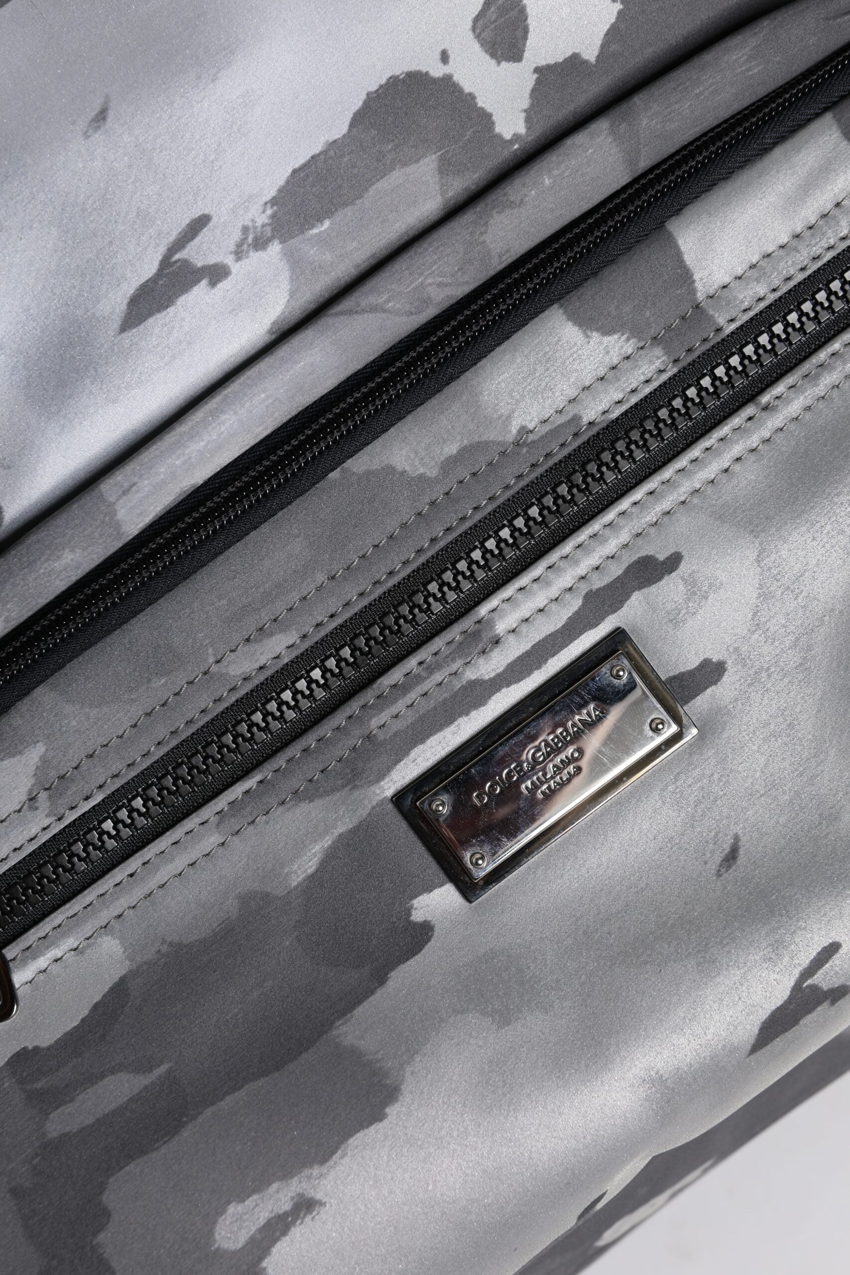 Black Camouflage Shoulder Strap Logo Plaque Bag Cotton Nylon Polyester Calf
