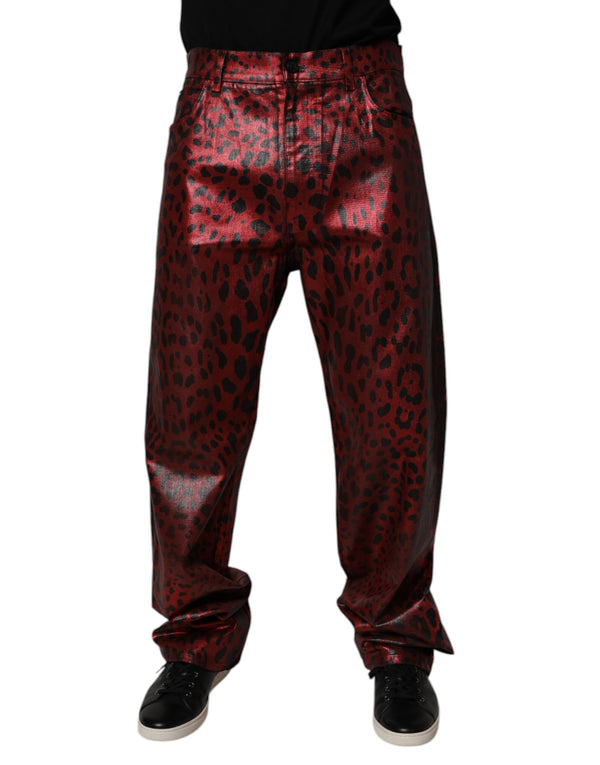 Dolce & Gabbana 98% Cotton 2% Elastane jeans in red