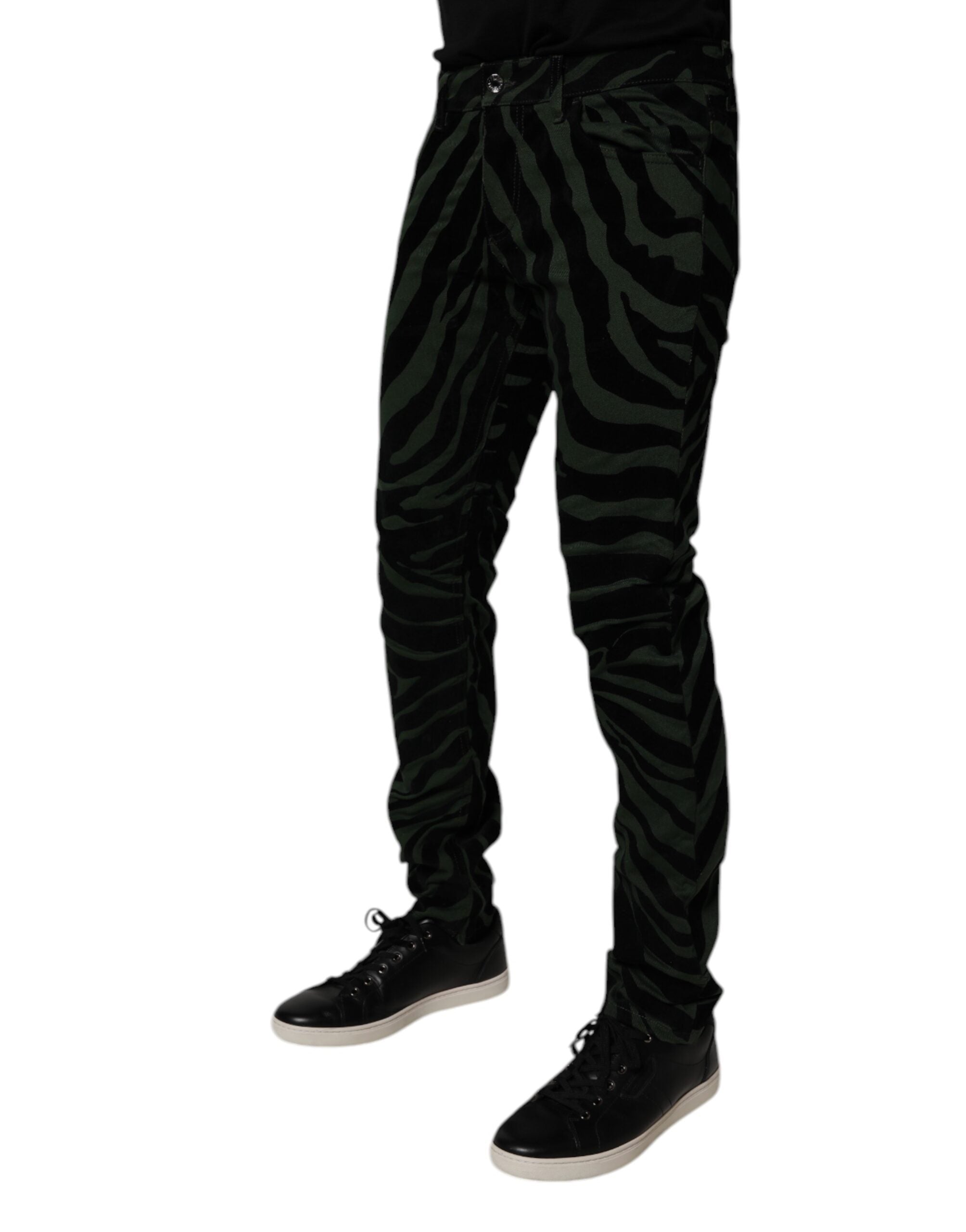 Dolce & Gabbana 98% Cotton jeans in black — view 3