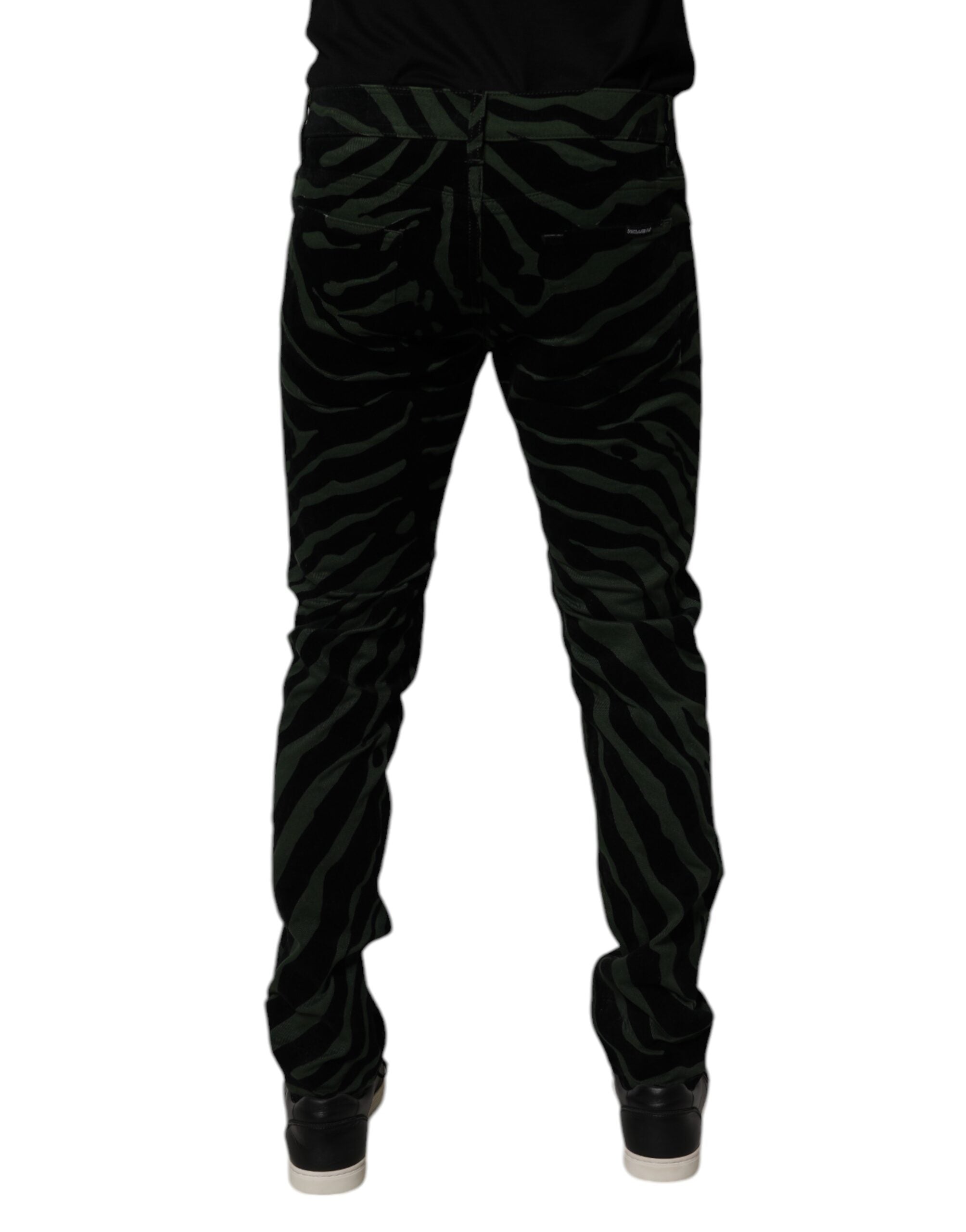 Dolce & Gabbana 98% Cotton jeans in black — view 4
