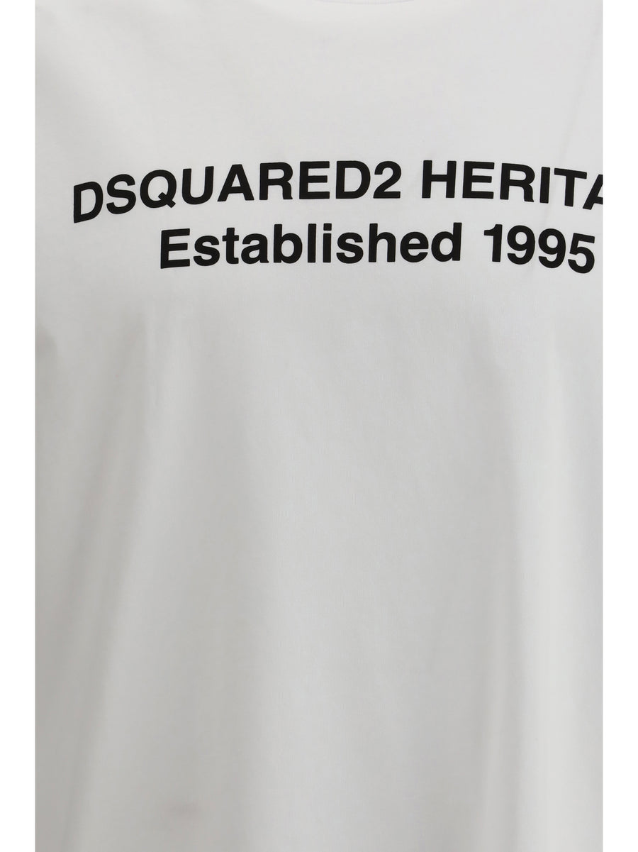T-Shirt With Logo White Cotton T-shirts