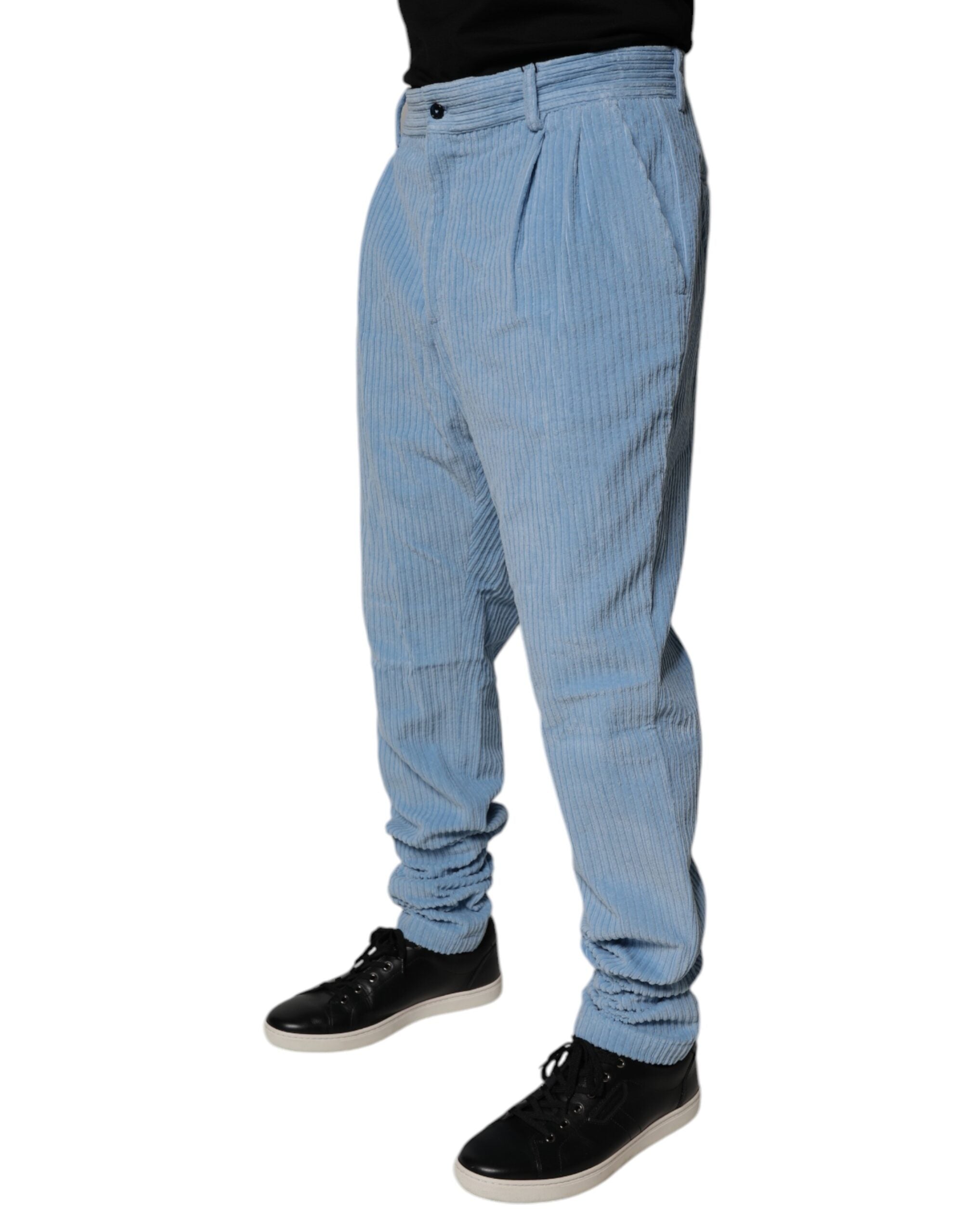 Dolce & Gabbana 100% Cotton joggers in blue — view 3