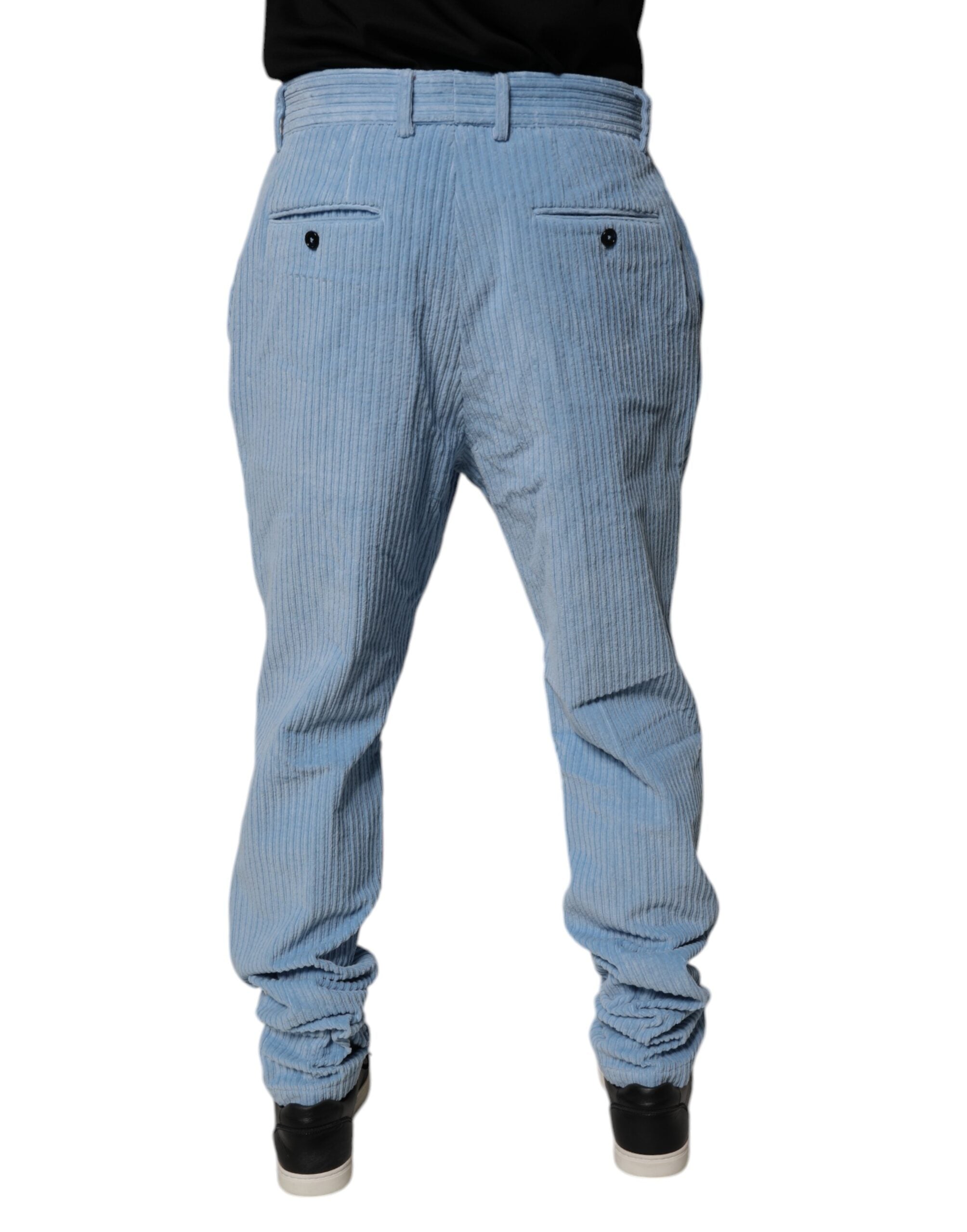 Dolce & Gabbana 100% Cotton joggers in blue — view 4