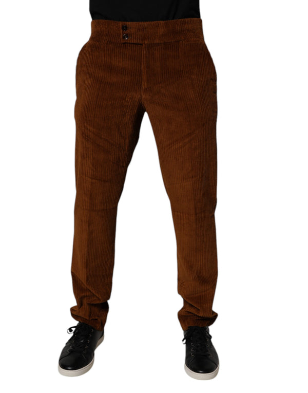 Dolce & Gabbana 100% Cotton trousers in brown