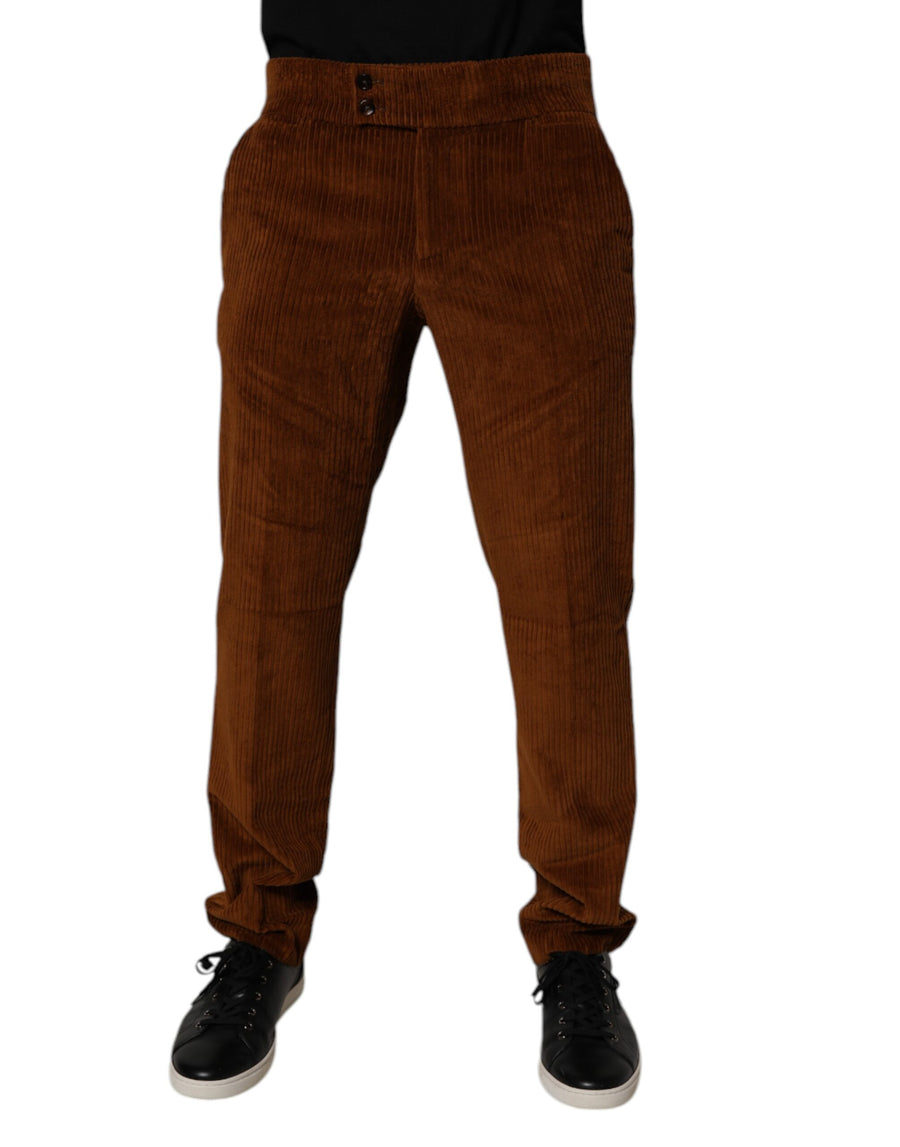Dolce & Gabbana 100% Cotton trousers in brown