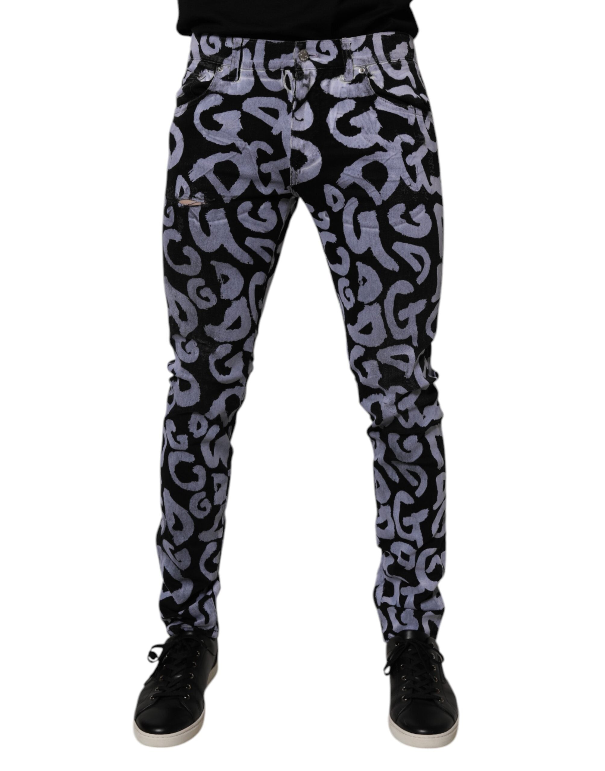 Dolce & Gabbana 100% Cotton jeans in black — view 2