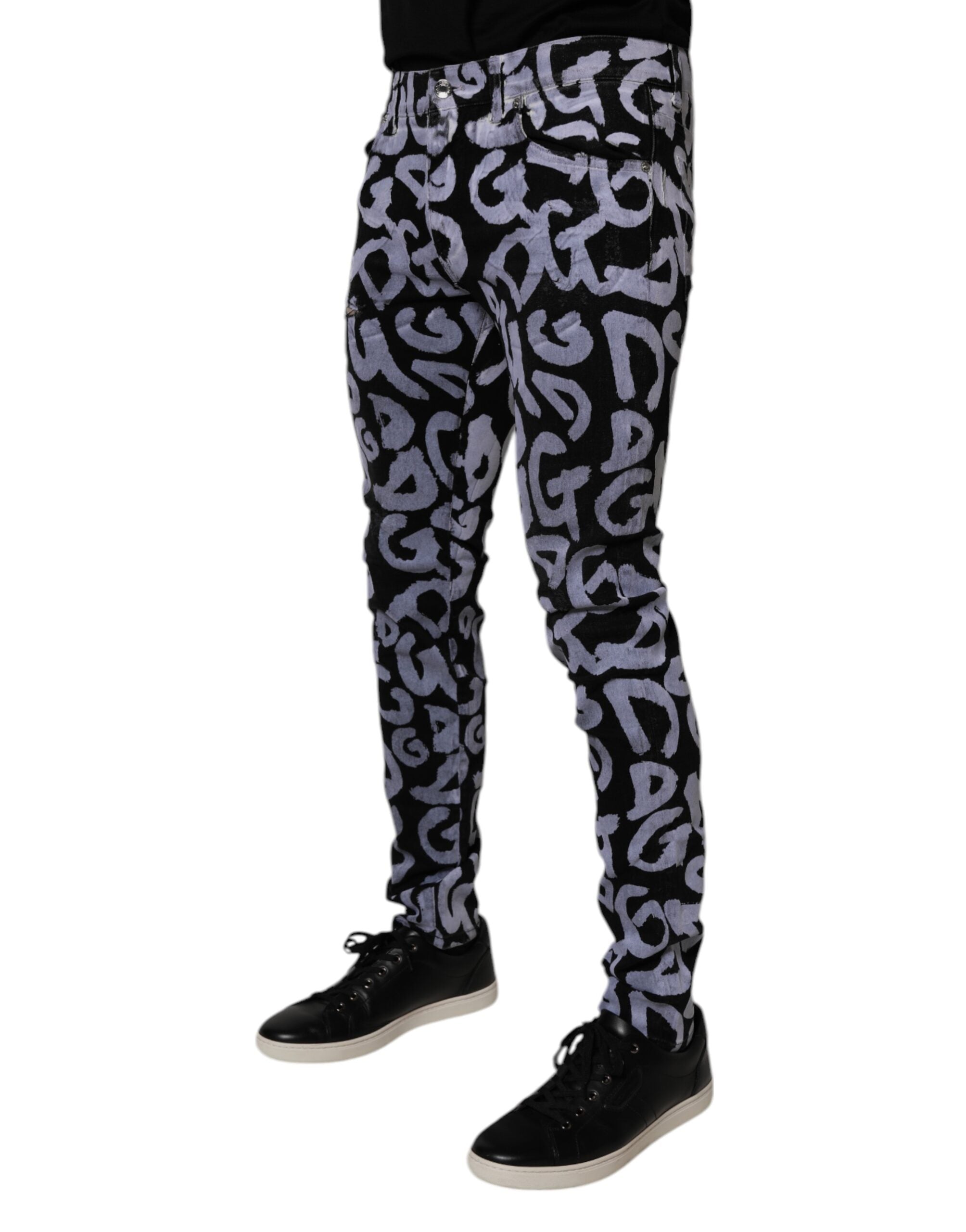 Dolce & Gabbana 100% Cotton jeans in black — view 3