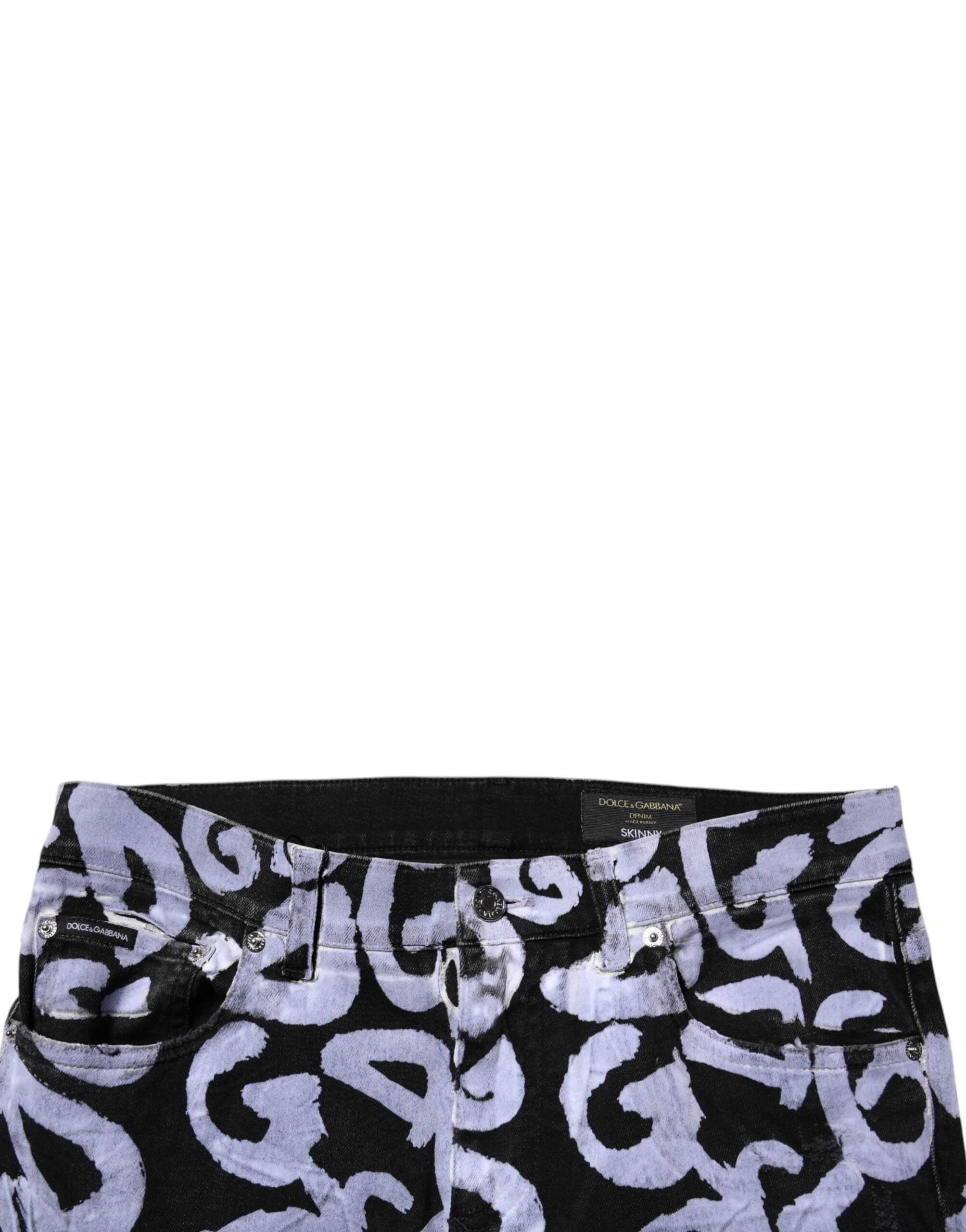 Dolce & Gabbana 100% Cotton jeans in black — view 5