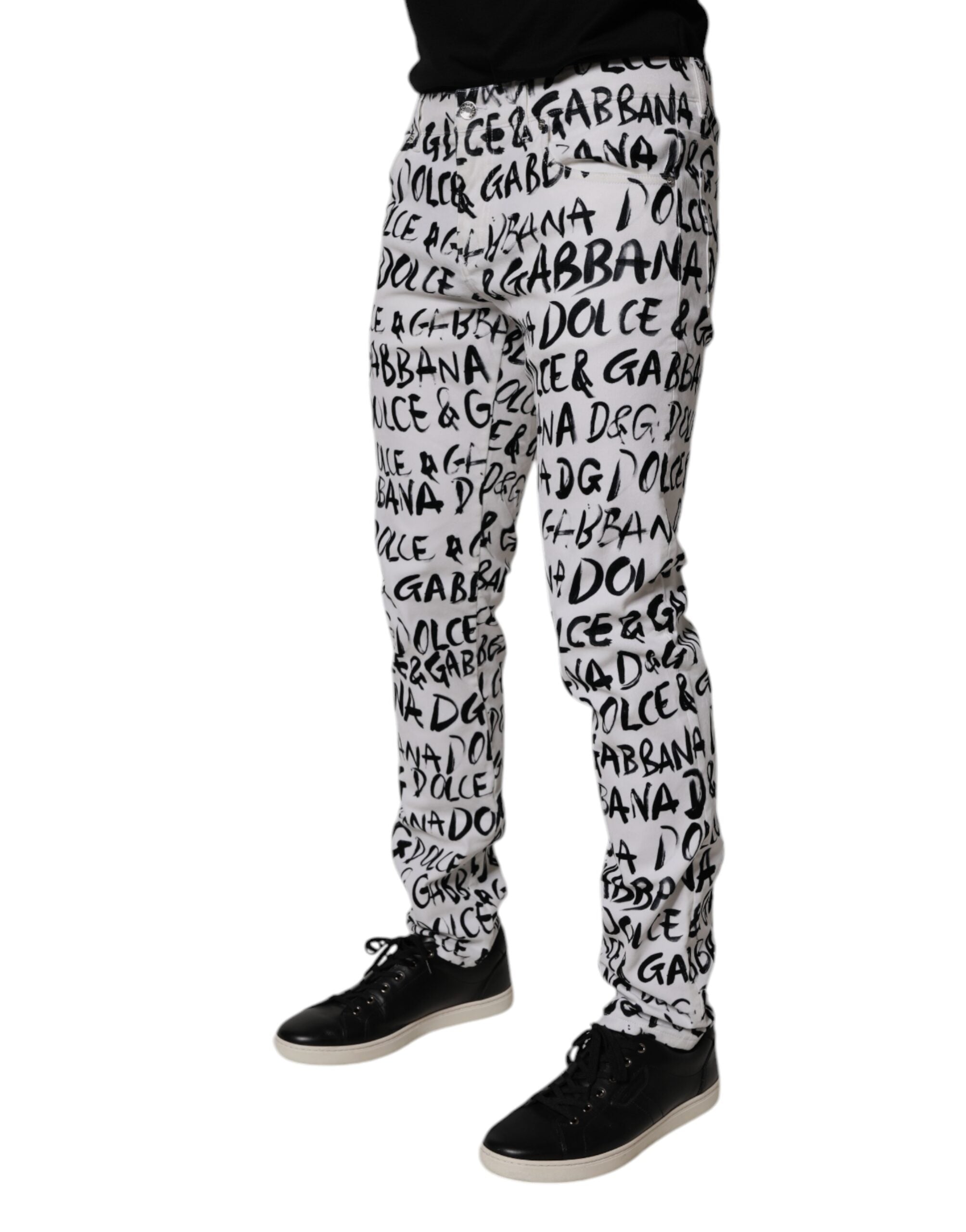 Dolce & Gabbana 100% Cotton jeans in white — view 3