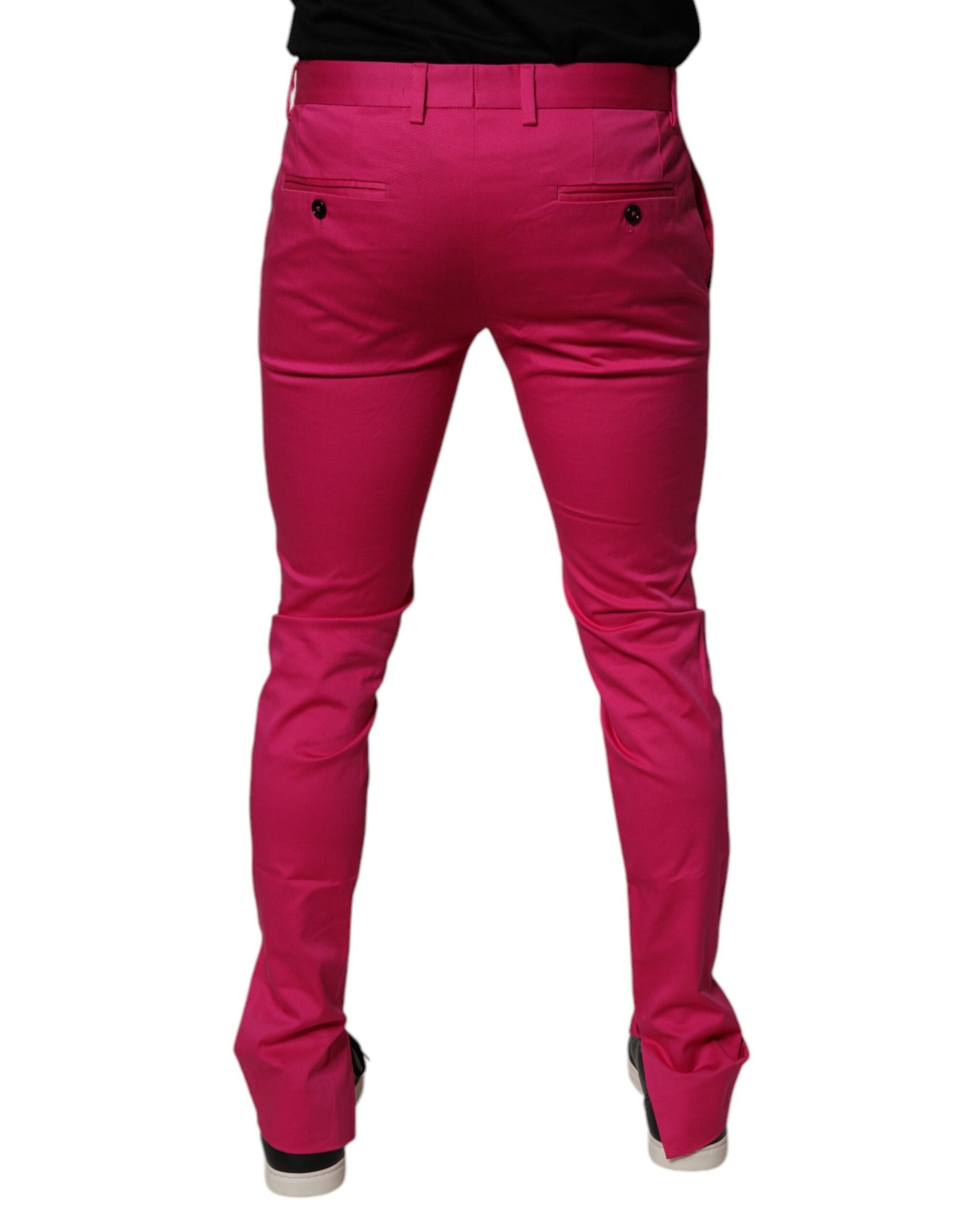 Dolce & Gabbana 98% Cotton 2% Elastane trousers in pink — view 4