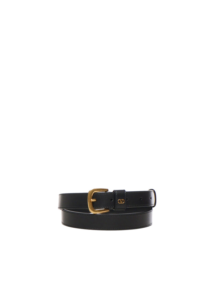 Valentino Garavani Belts Black Calfskin