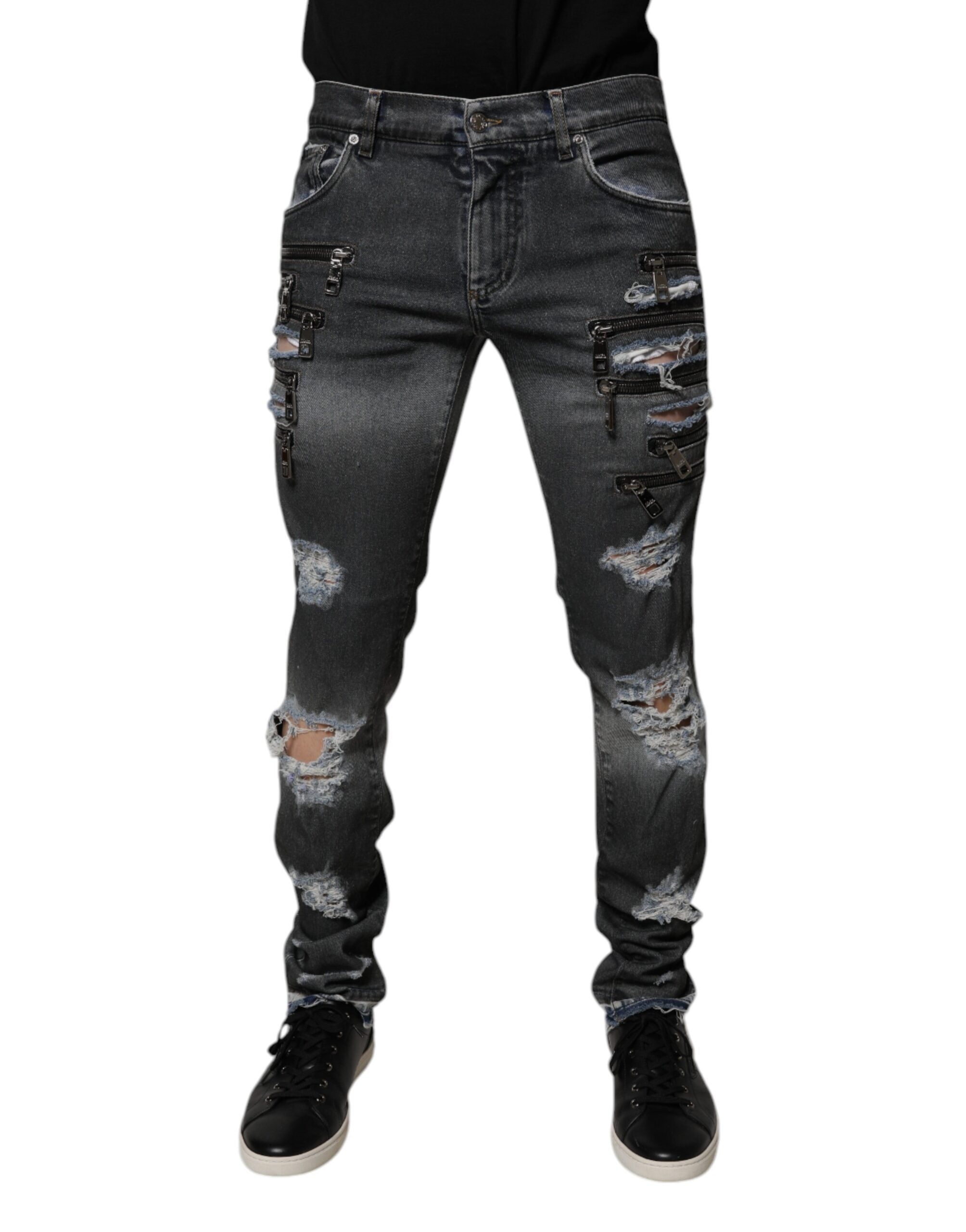 Dolce & Gabbana 100% Cotton jeans in gray — view 2