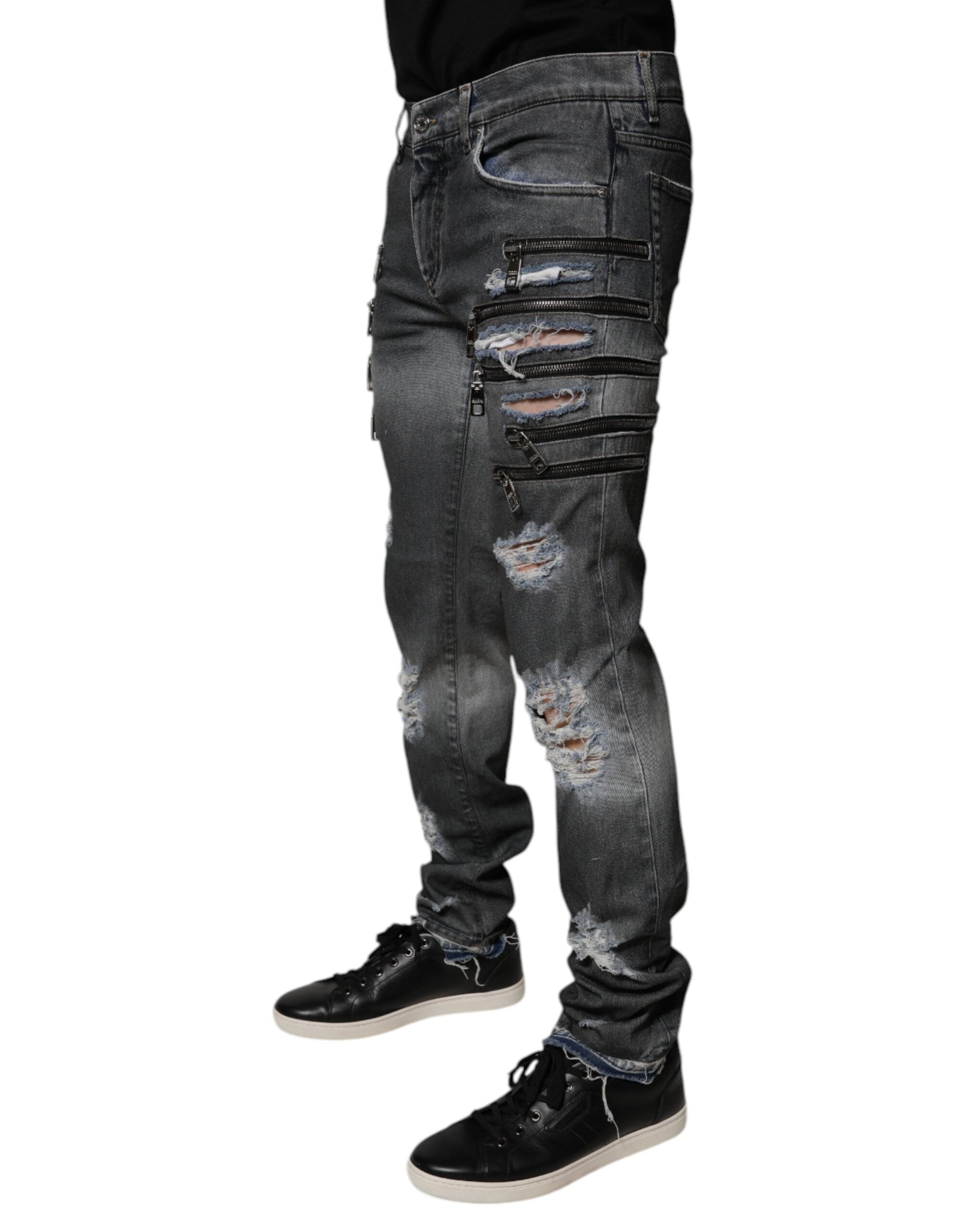 Dolce & Gabbana 100% Cotton jeans in gray — view 3
