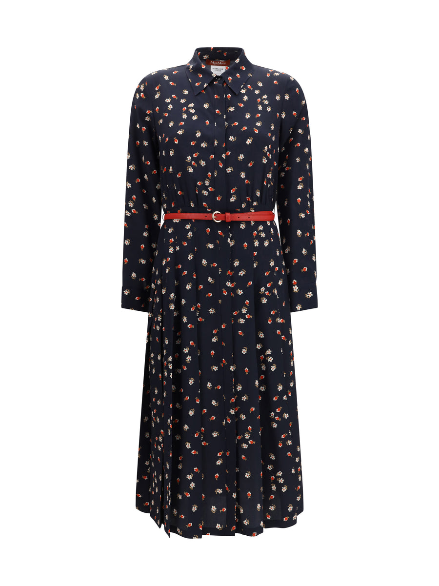 Stelmo Dress Blu Silk